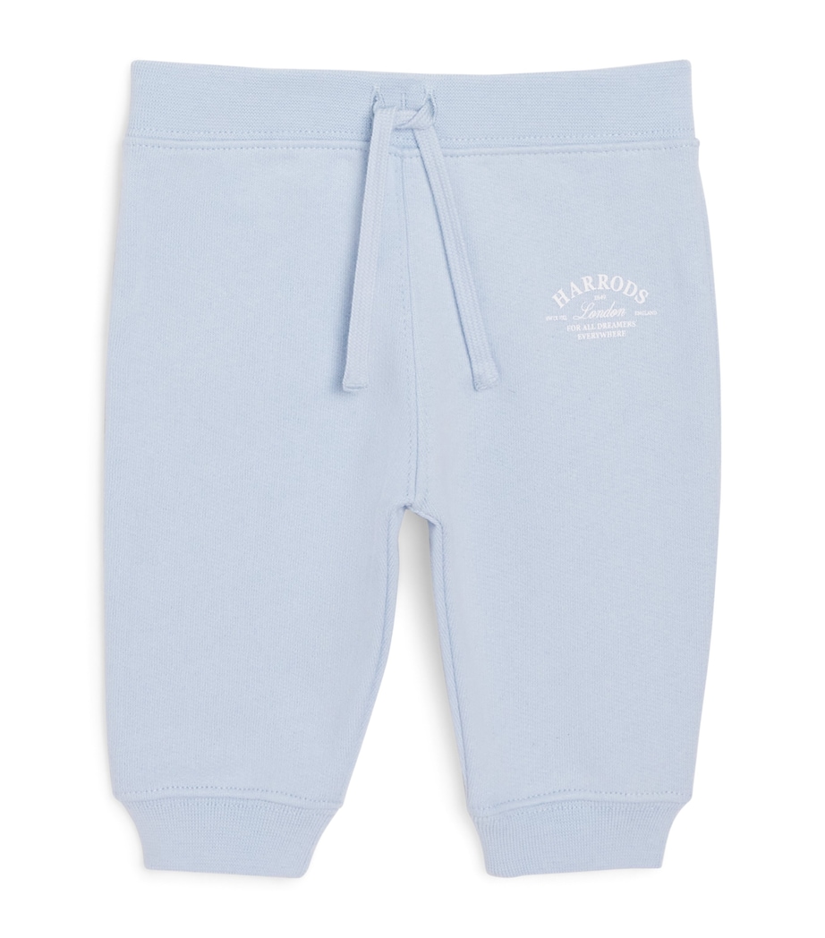 Cotton Sweatpants (0-18 Months) BLUE Image 1