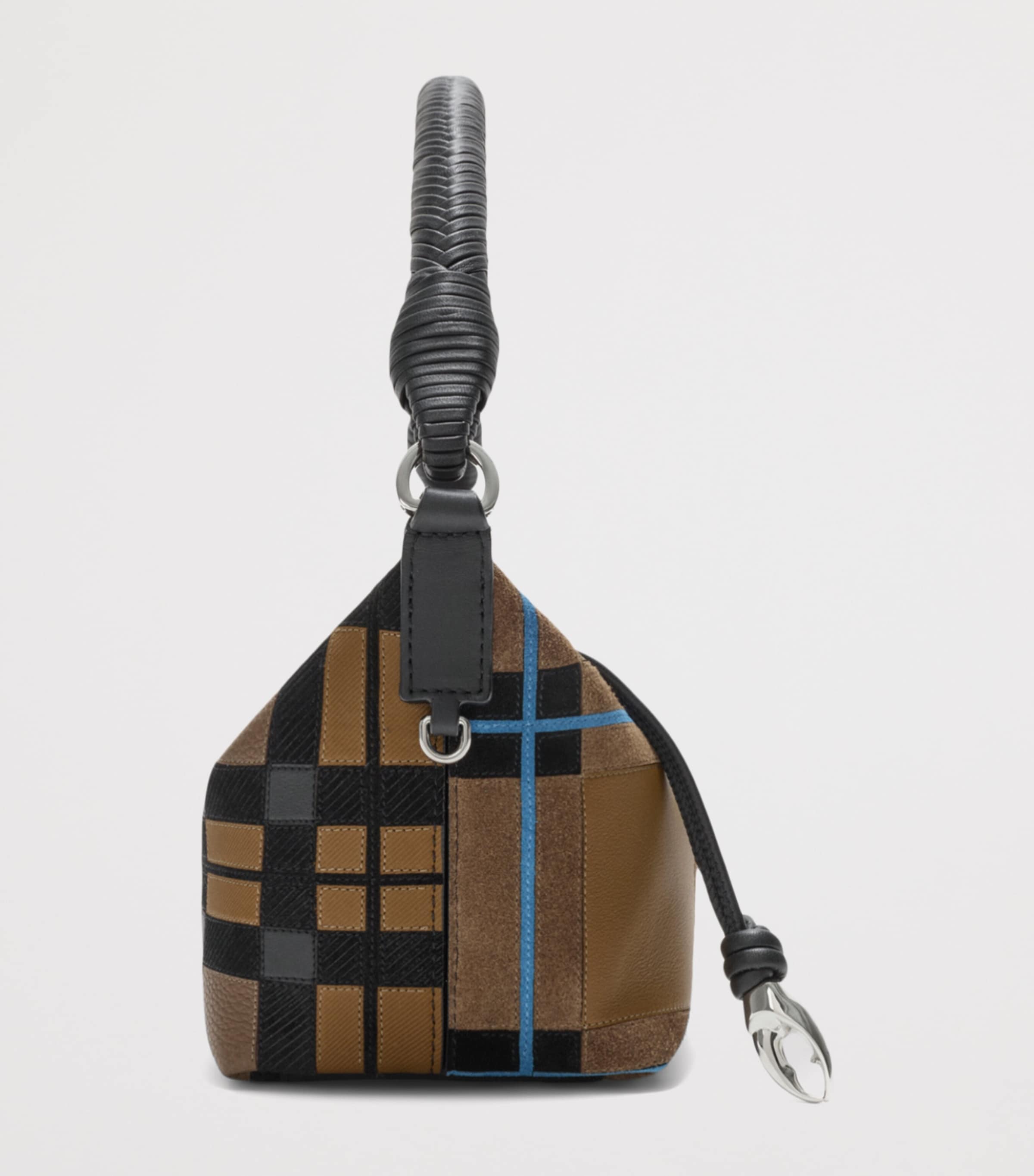 LOEWE x Cosima Von Bonin Leather Cala Top-Handle Bag Brownish Green/multi Image 3