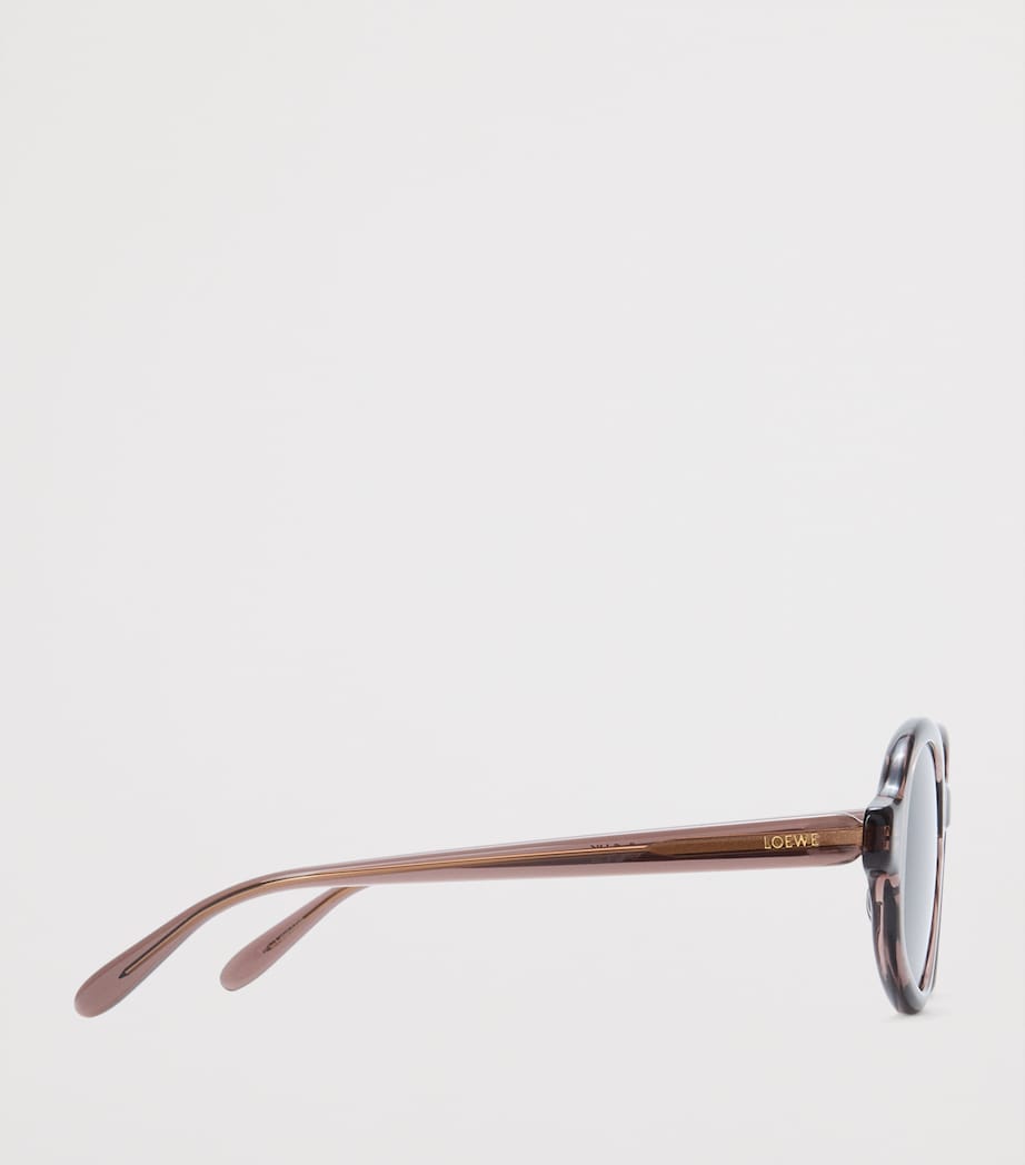 LOEWE Delta Slim Sunglasses Transparent Brown Image 3
