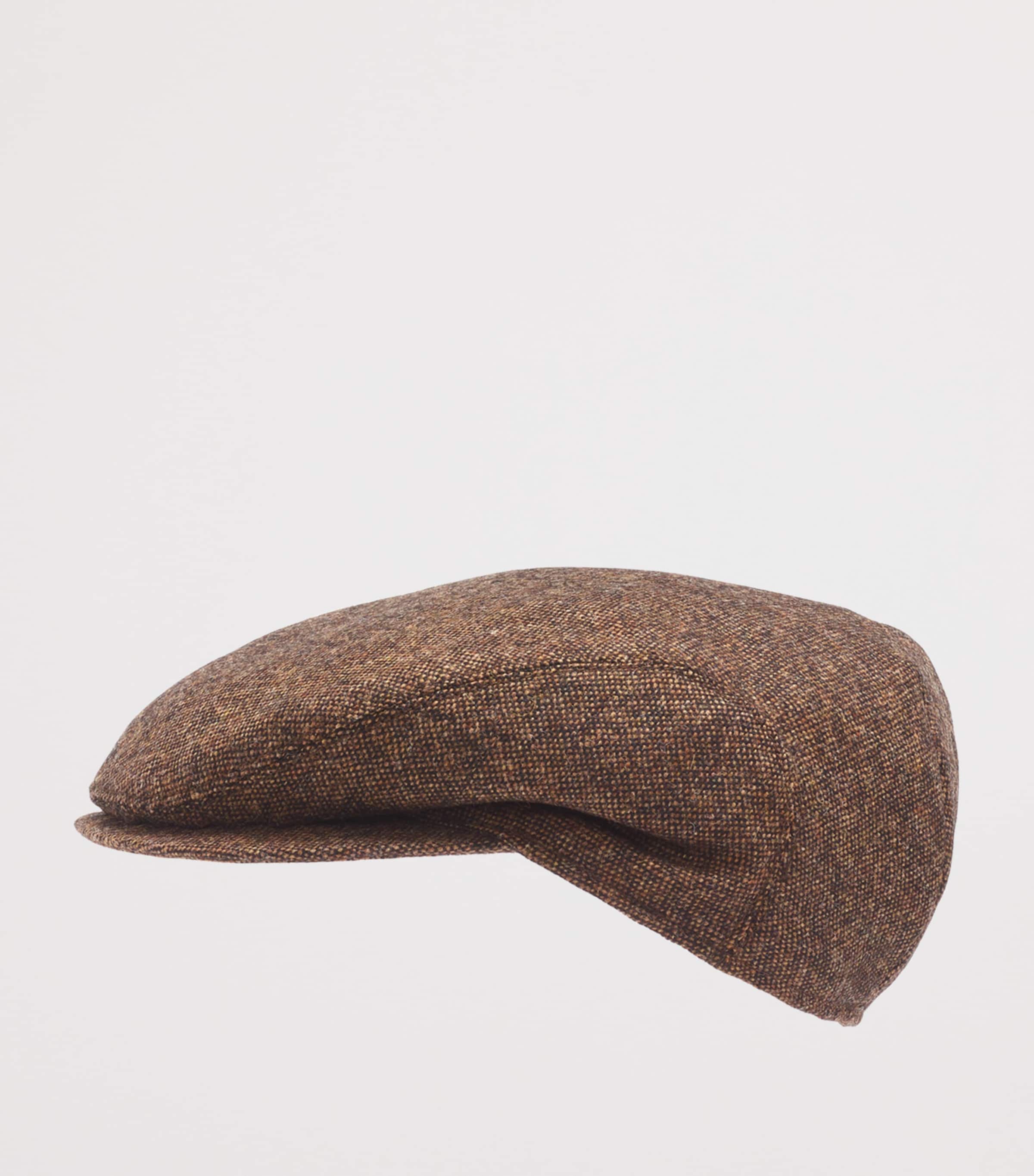 Wool Tweed Slim Cap BROWN Image 2