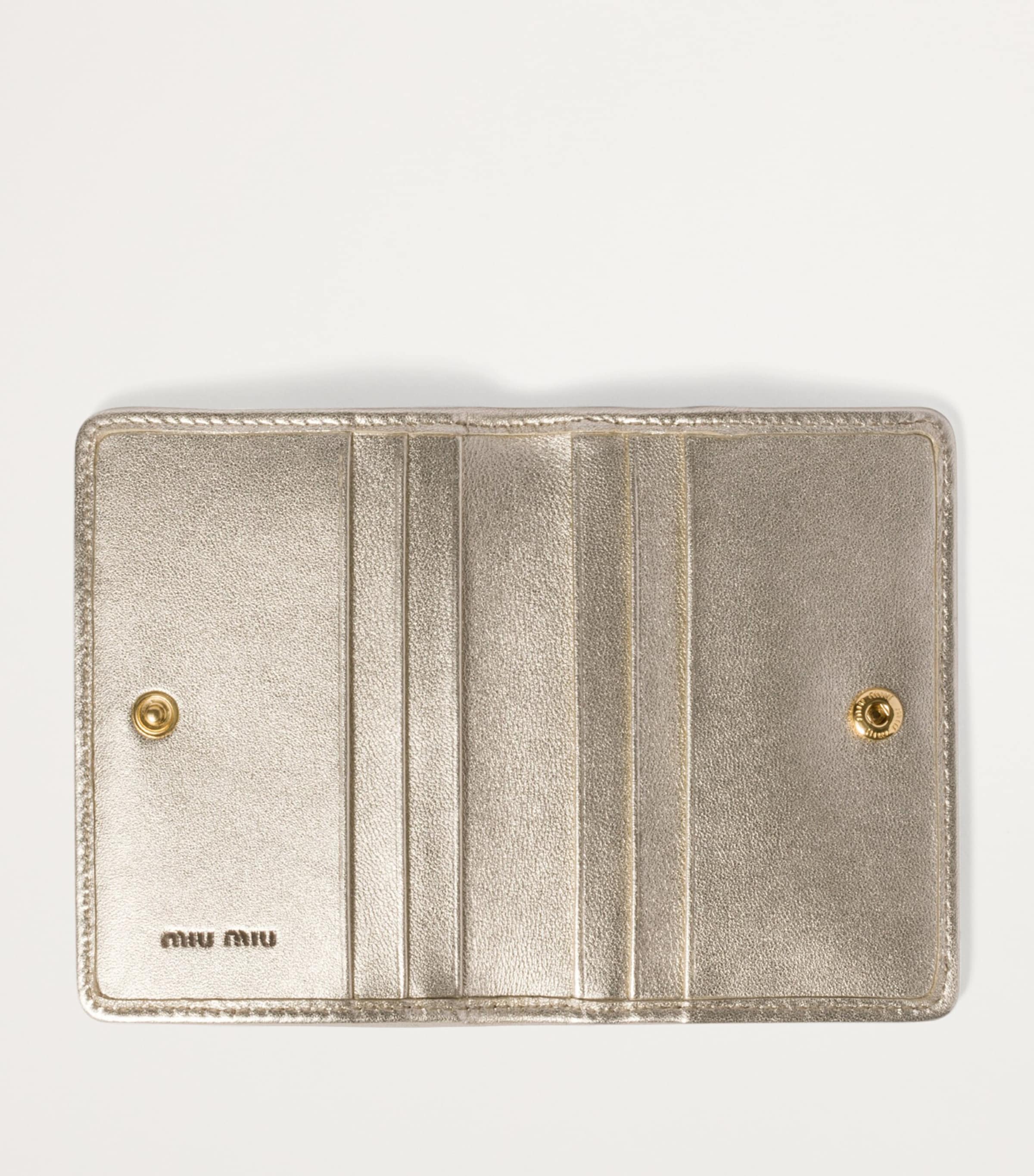 Miu Miu Leather Matelassé Bifold Card Holder | Harrods UK