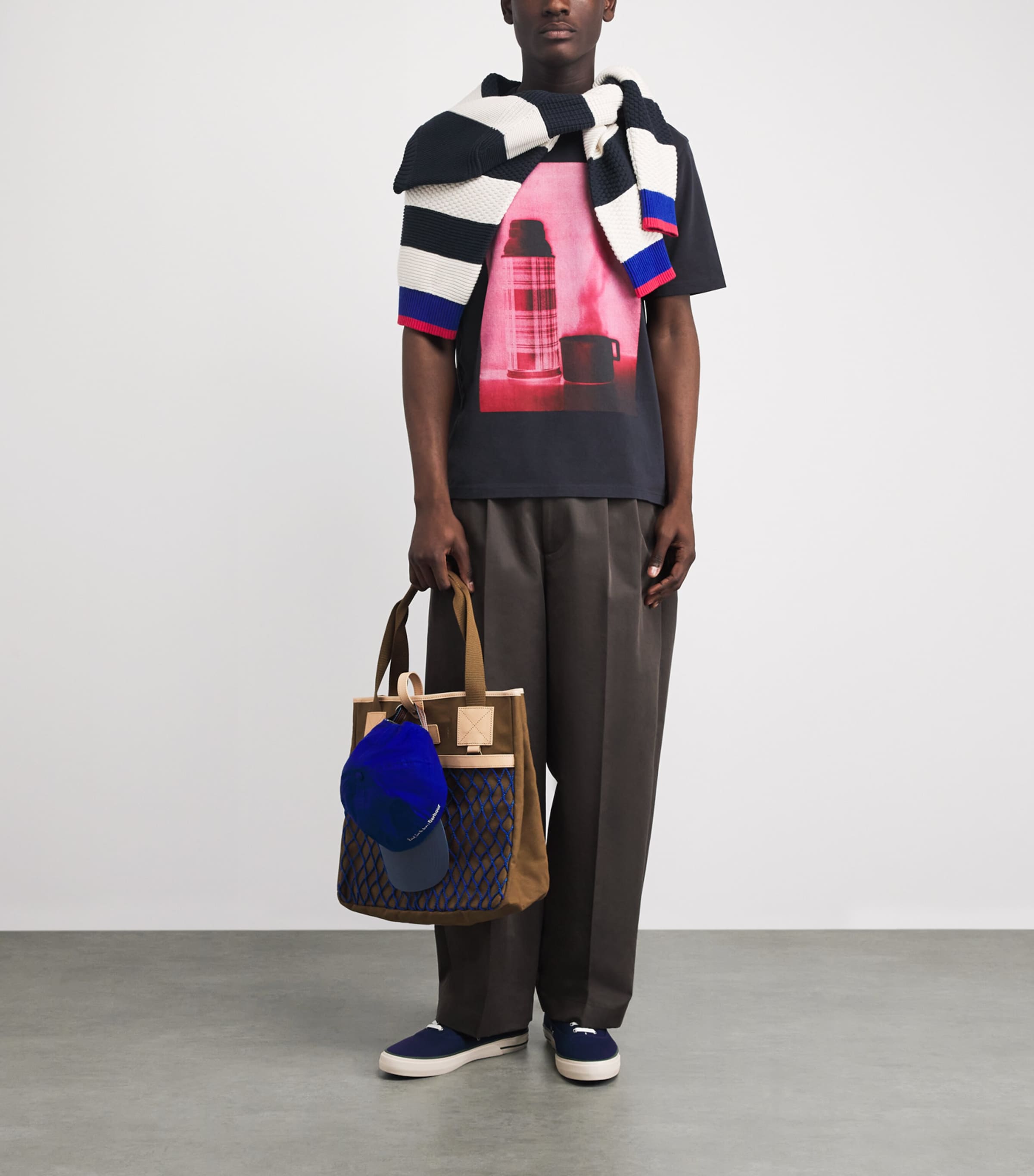 Barbour Mens x Paul Smith Crosby T-Shirt Dark Image 2