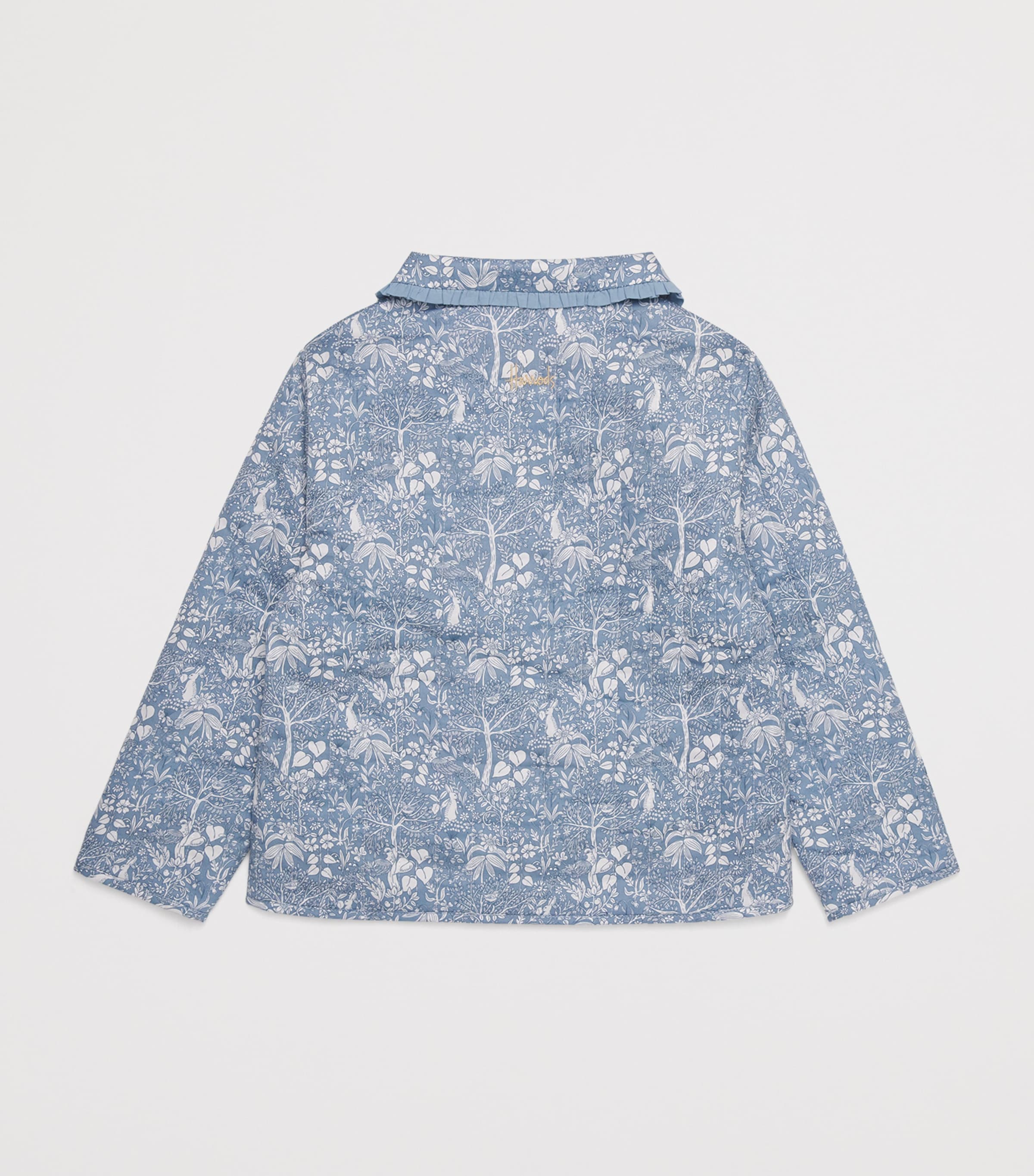 Harrods Cotton Woodland Jacket (2-8 Years) Blue Image 2