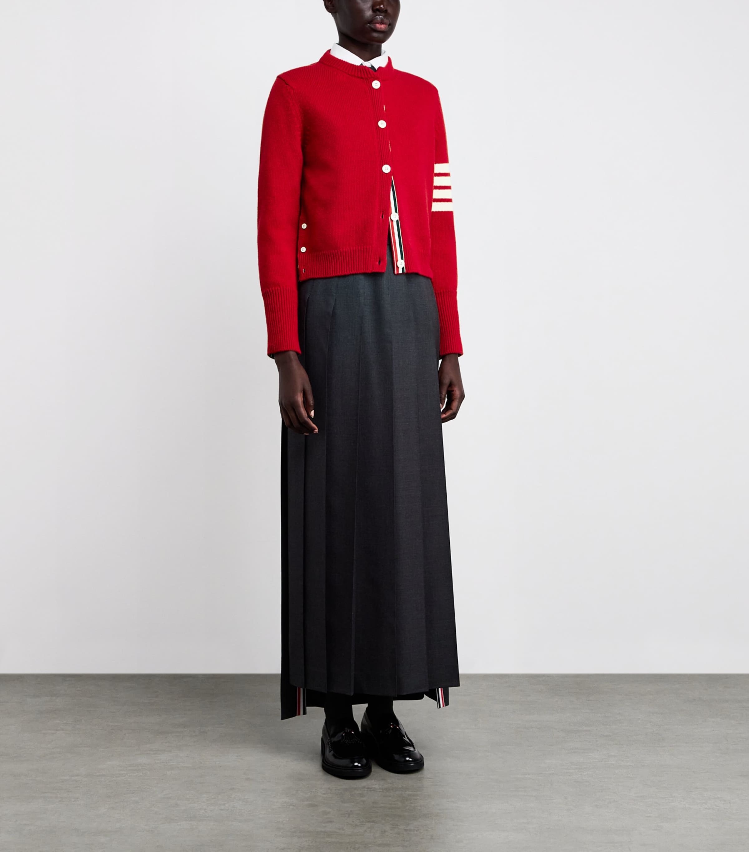 Virgin Wool Hector Cardigan RED Image 2