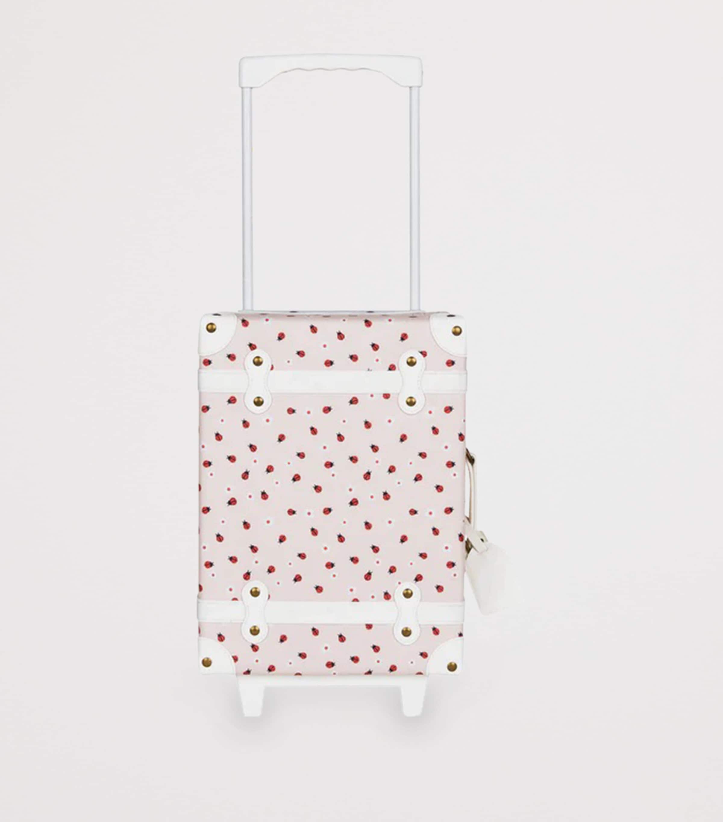 Olli Ella Ladybug Print See-Ya Suitcase Image 4