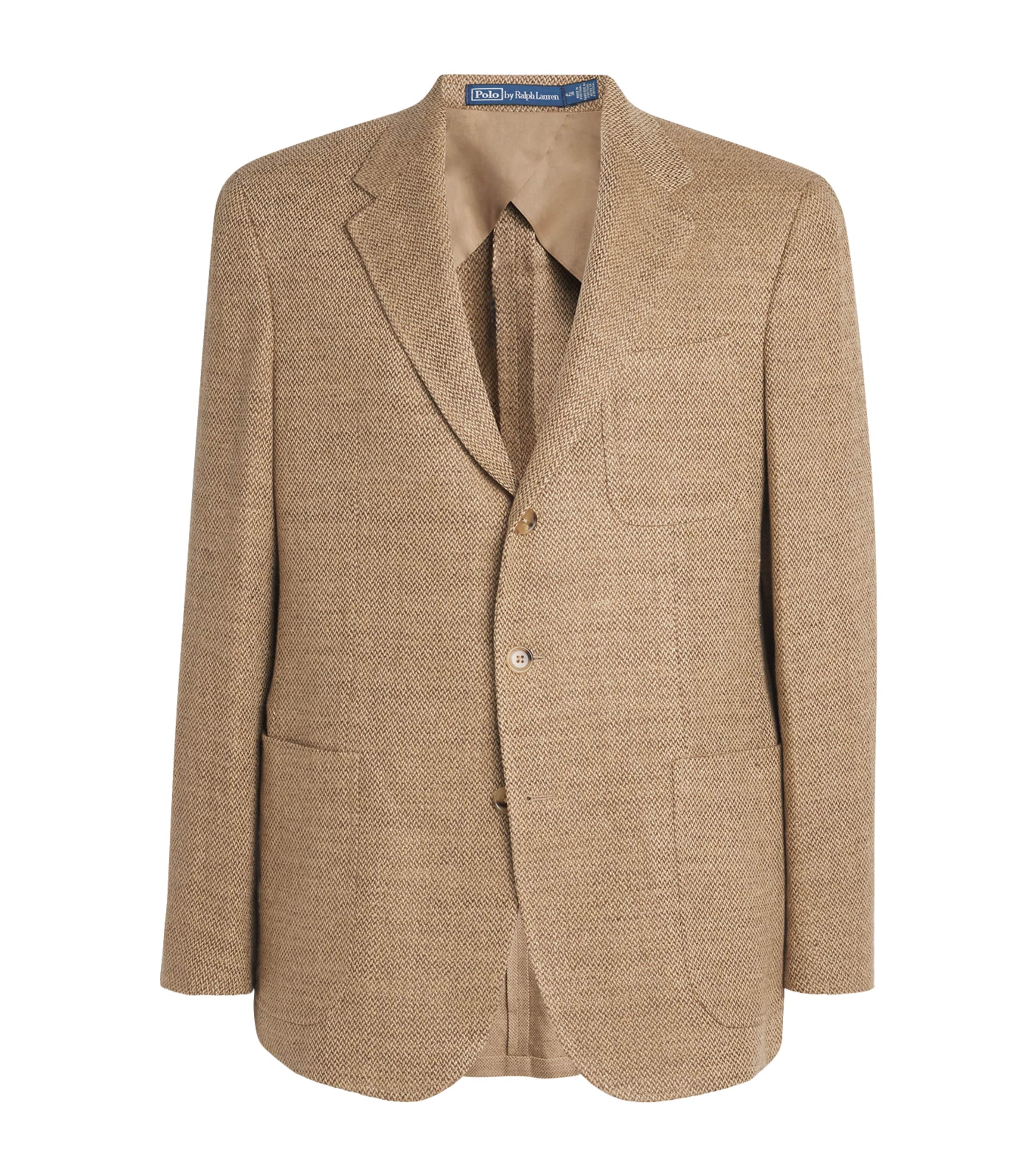 Polo Ralph Lauren Summer Tweed Blazer Tan/brown