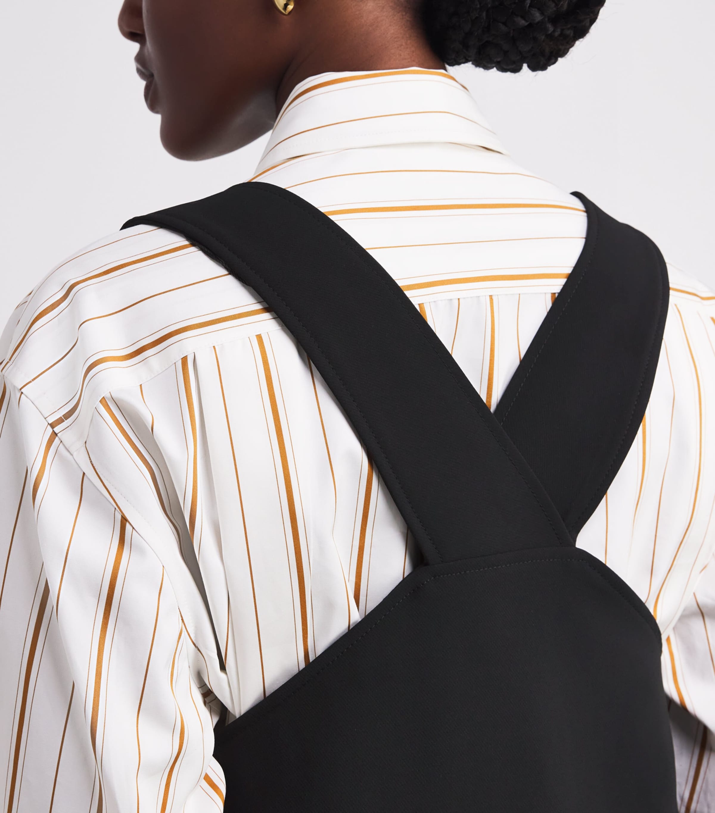 Pinafore Mini Dress BLACK Image 6