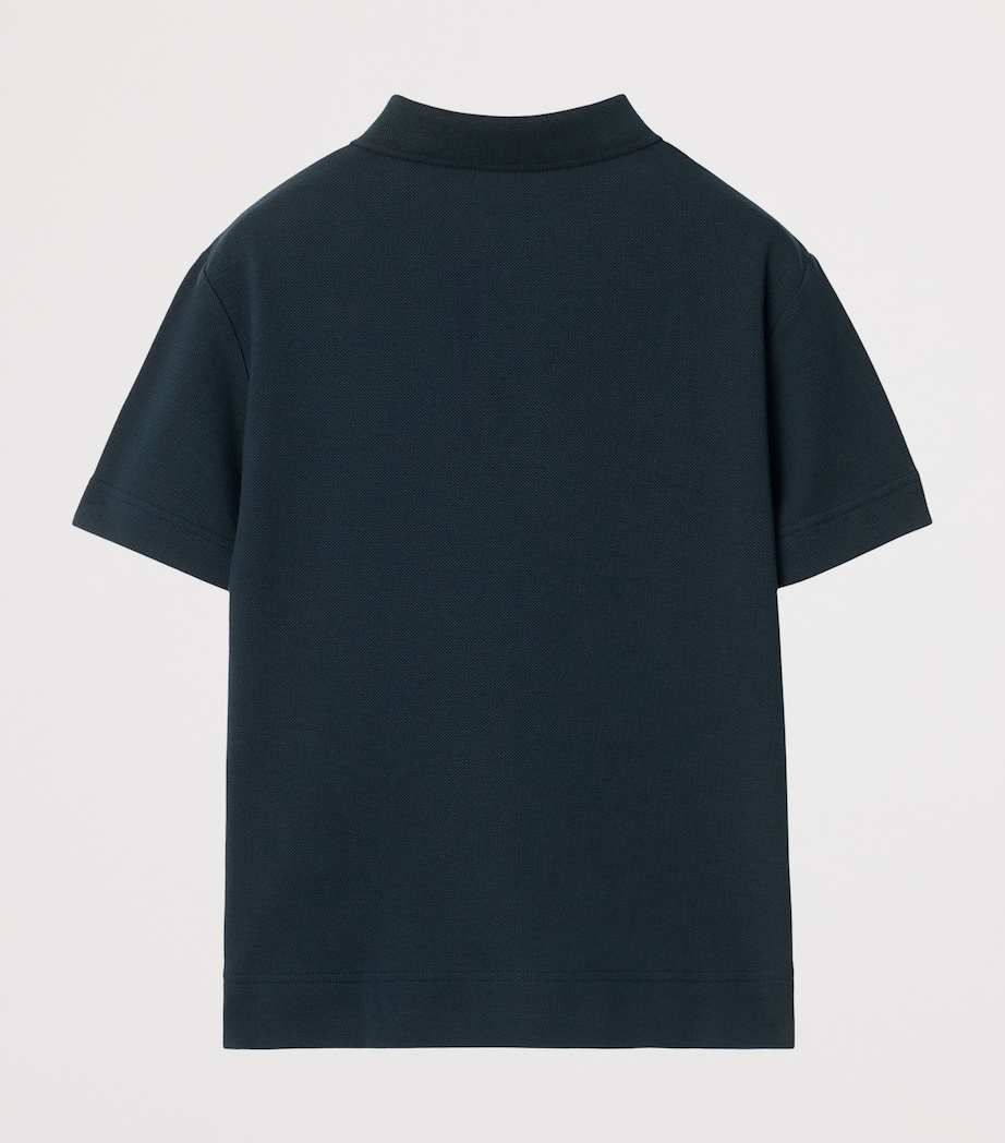 Cotton Polo Shirt (3-12 Years) STORM BLUE Image 2