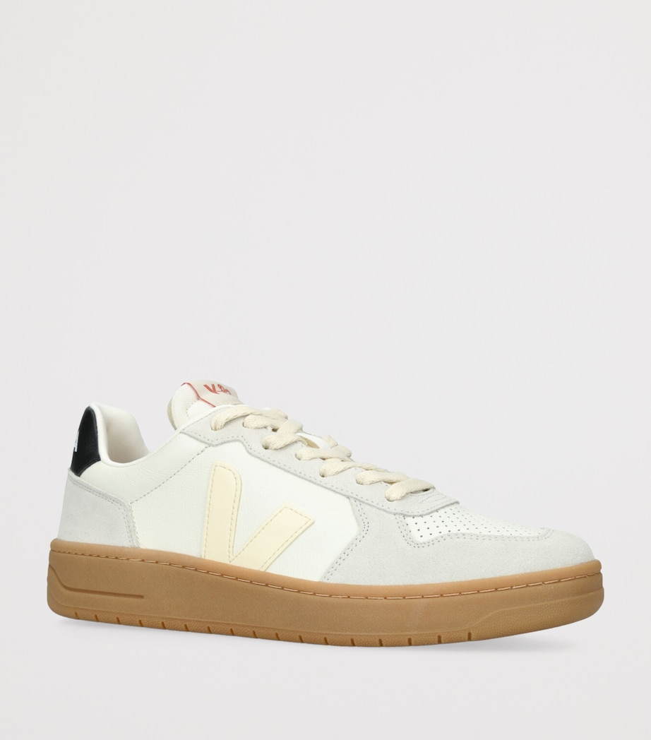 Leather V-82 Sneakers WHITE/BLK Image 3