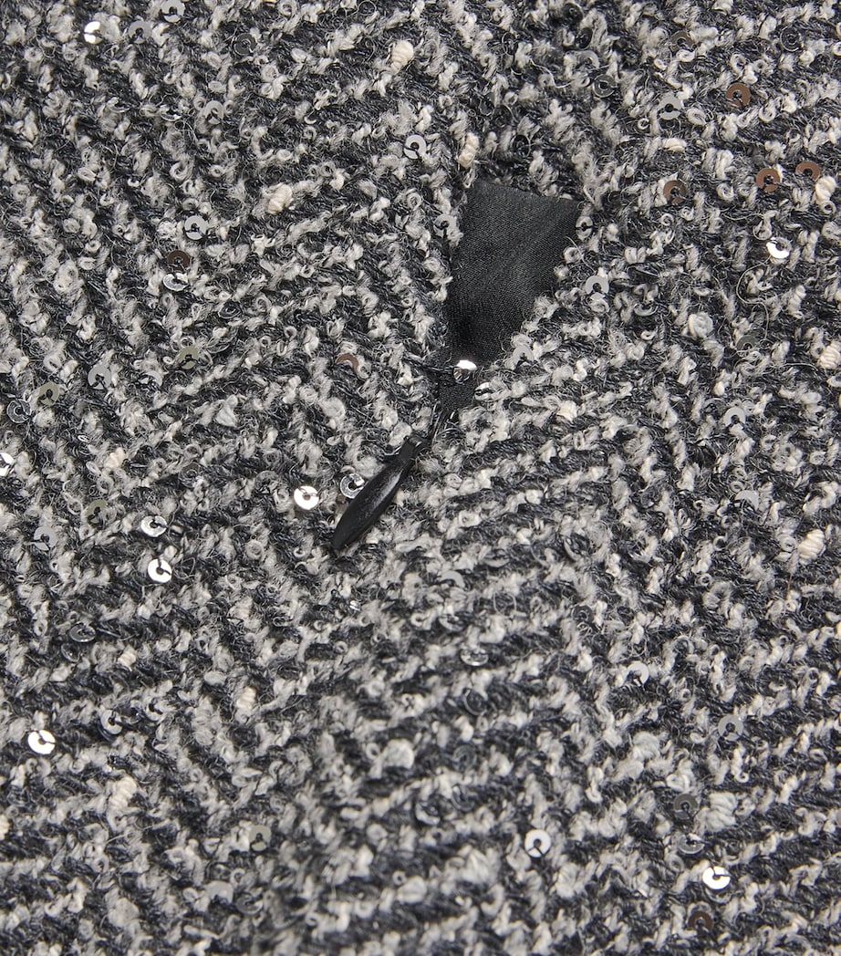 Tweed Embellished Midi Pencil Skirt 1665 GREY MELANGE Image 5