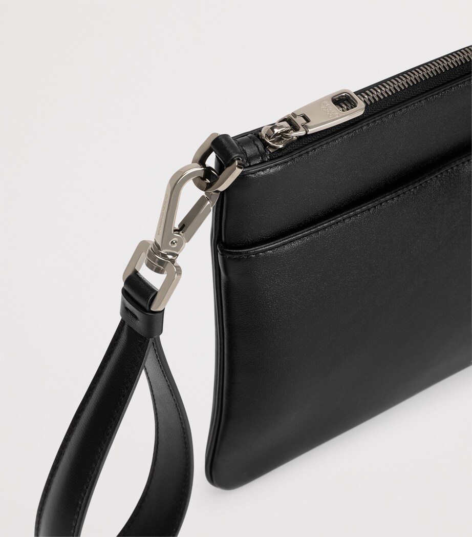Dolce&Gabbana Calfskin Pouch Black Image 7