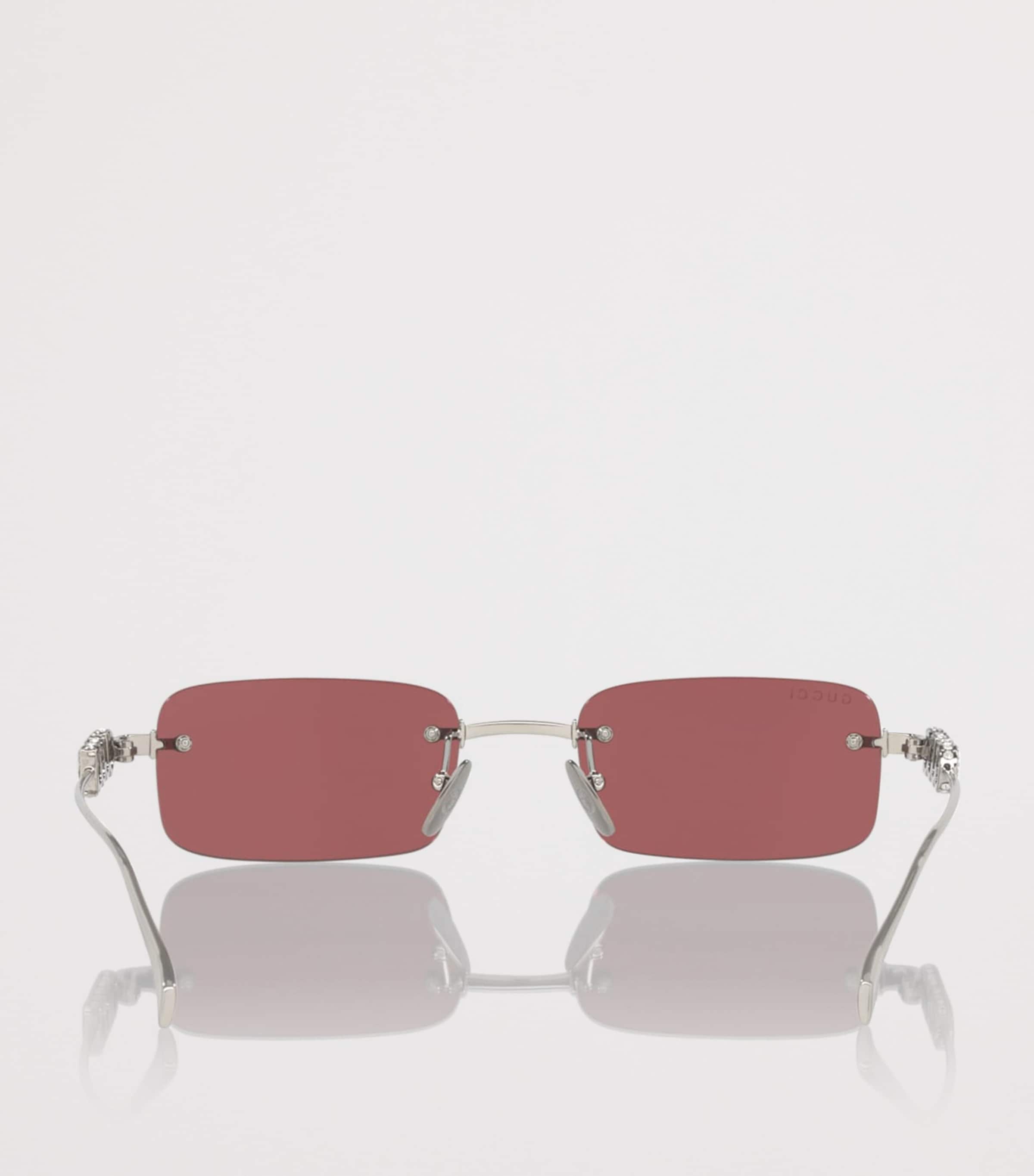 Gucci Metal Rectangular Sunglasses Image 4