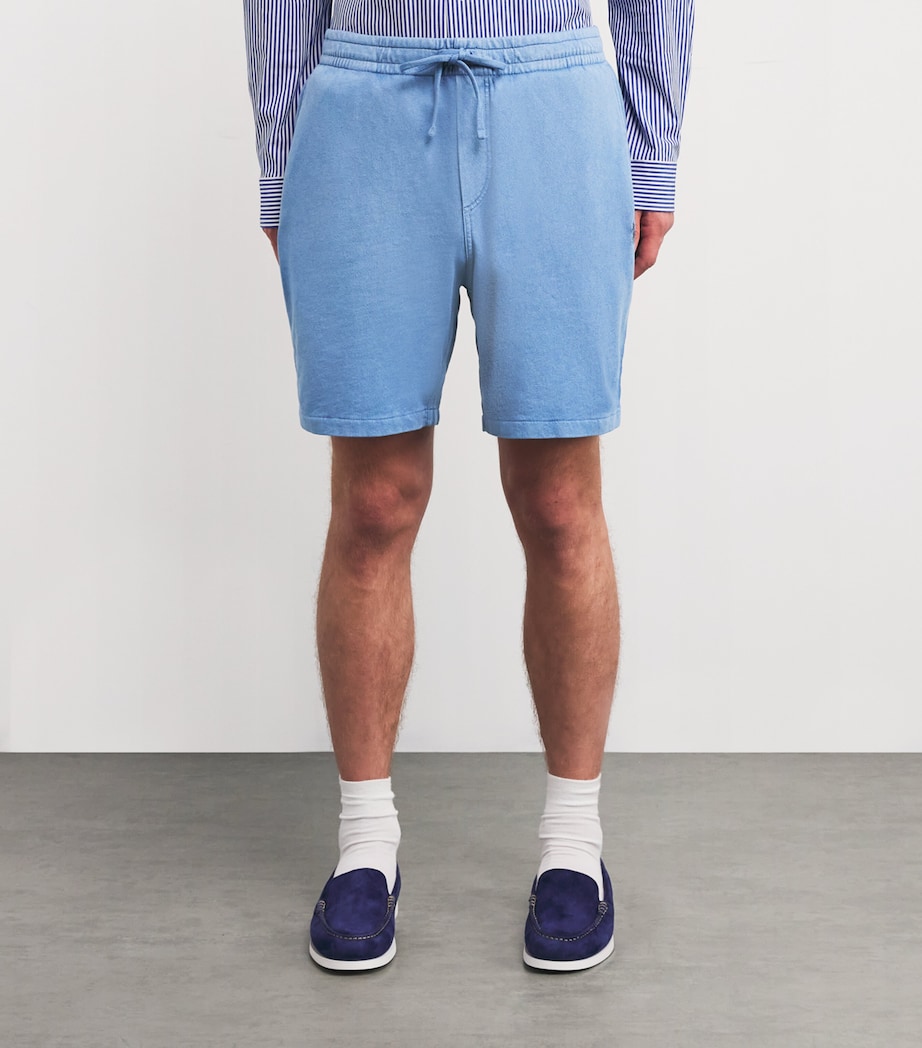 Polo Ralph Lauren Mens Cotton Terry Shorts Blue Image 3