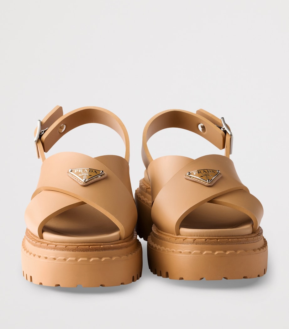 Rubber Platform Sandals 55 F0346 Image 5