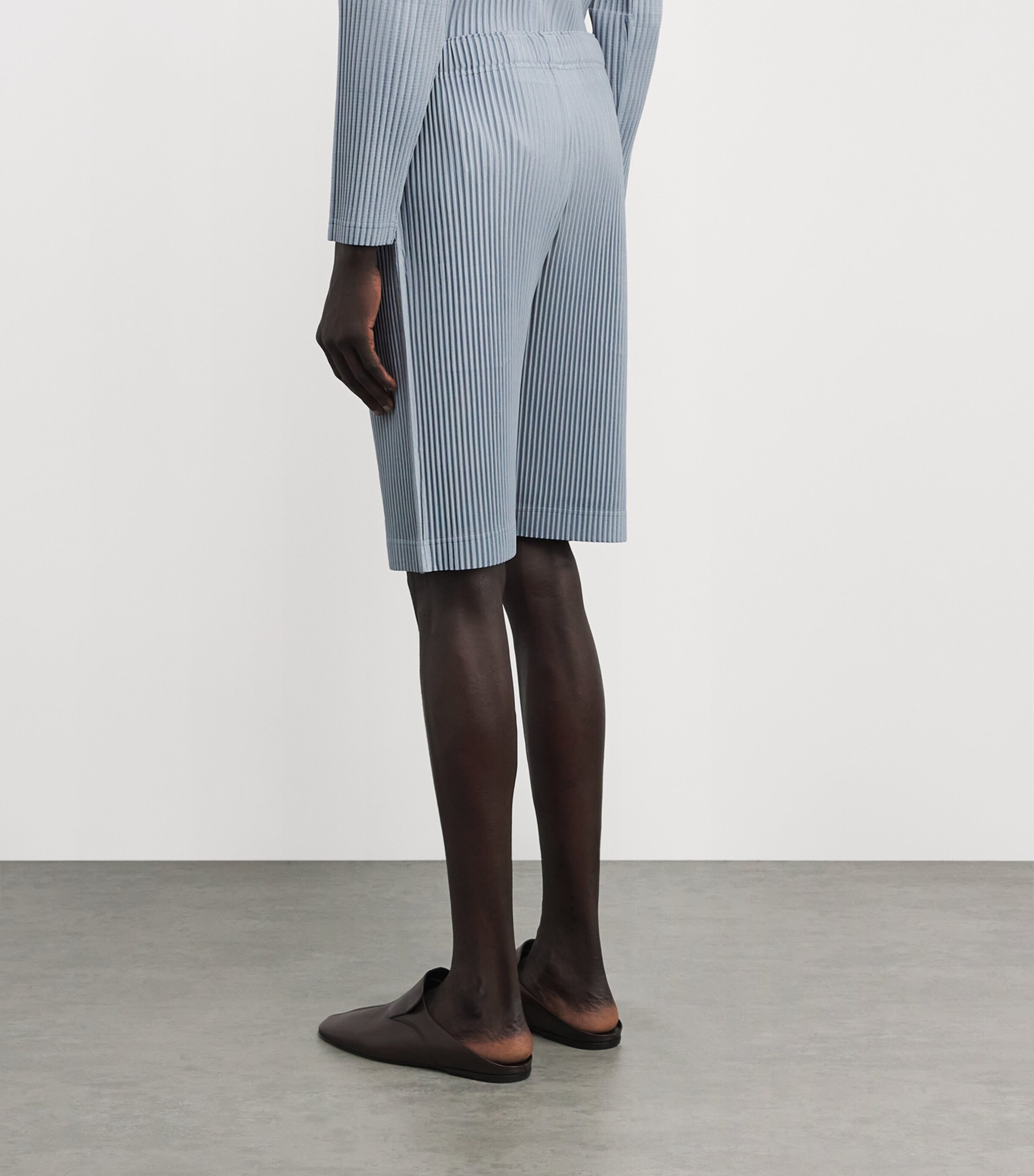 Homme Plissé Issey Miyake Blue Pleated Shorts | Harrods US