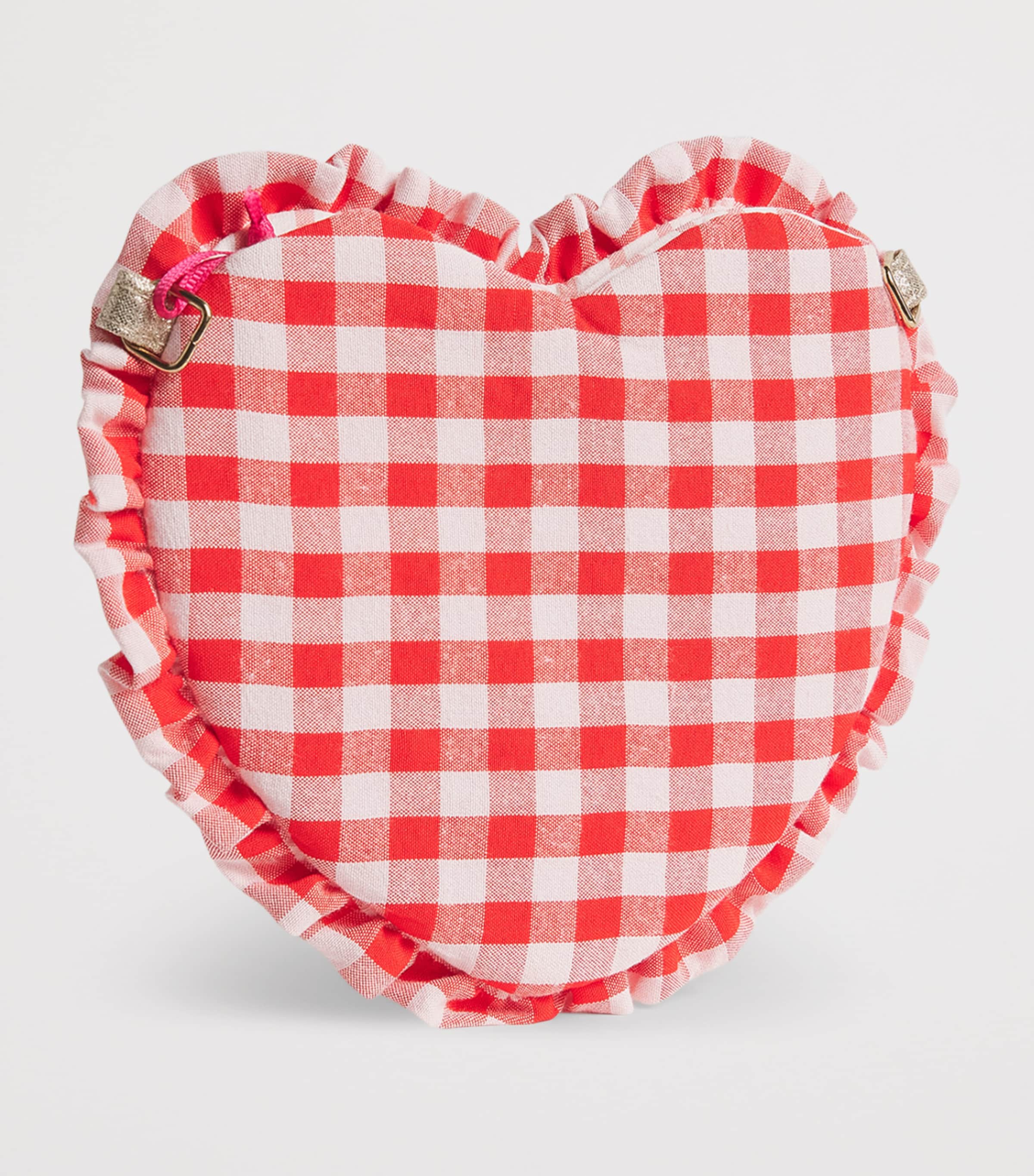Rockahula Gingham Ruffle Heart Cross-Body Bag Red Image 2