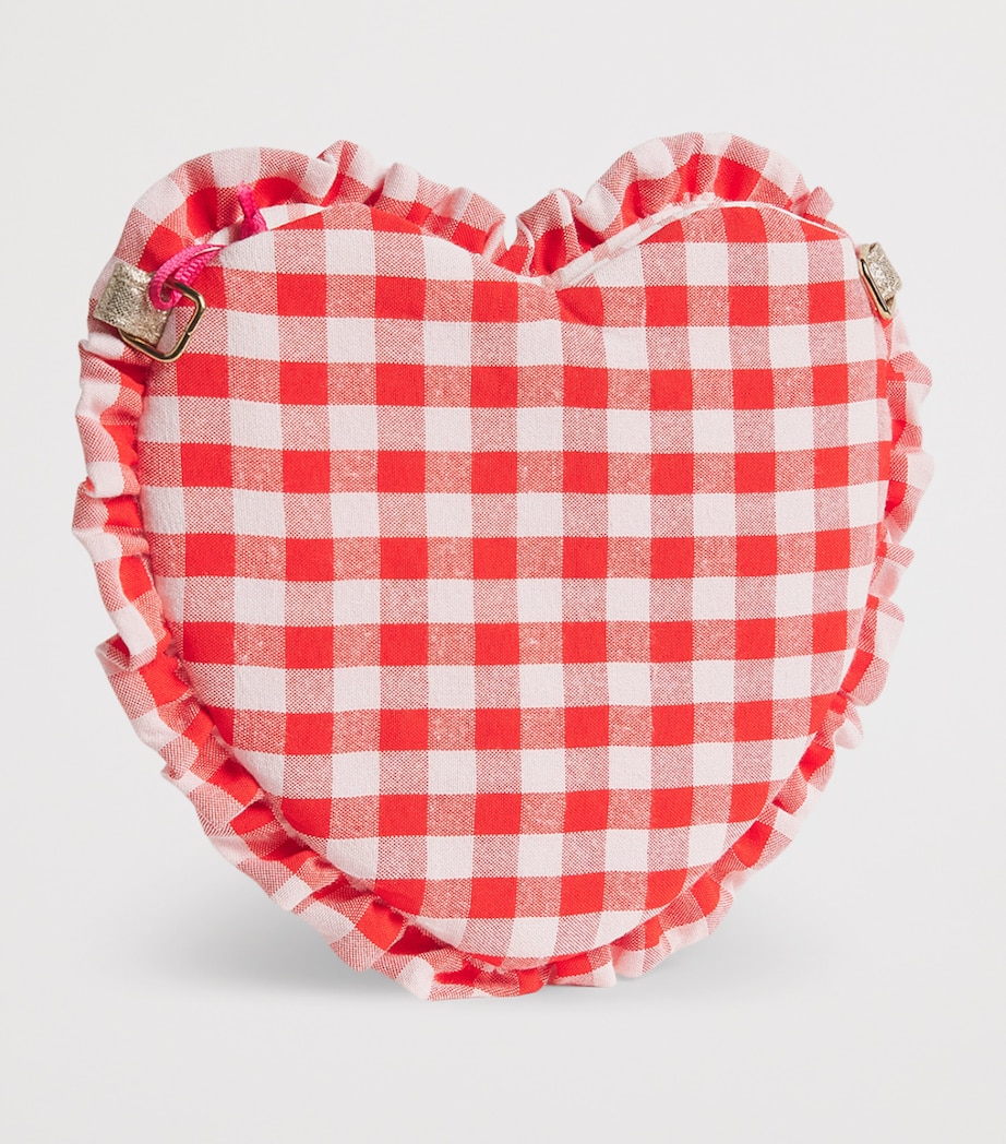 Rockahula Gingham Ruffle Heart Cross-Body Bag Red Image 2