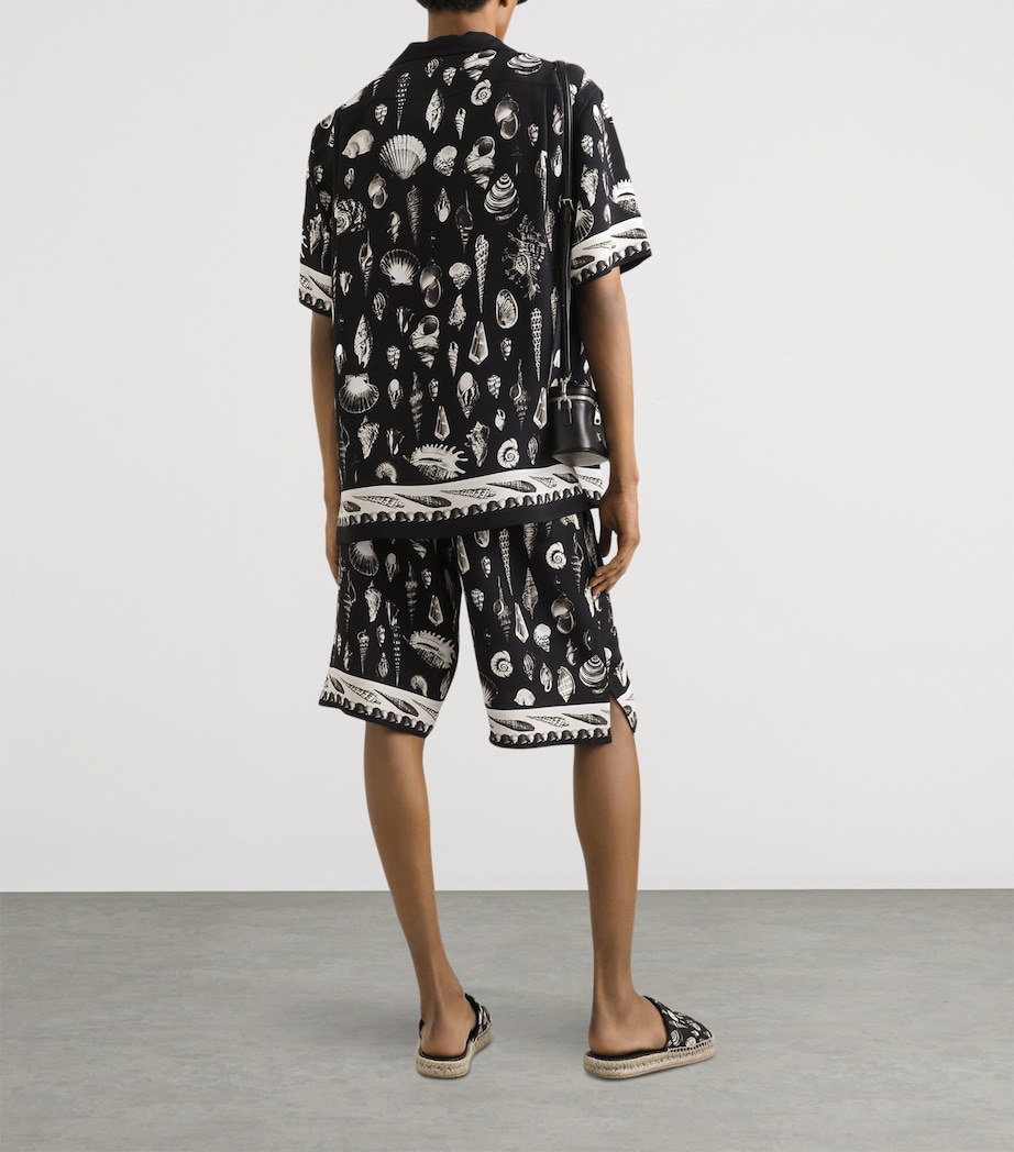 Dolce&Gabbana Mens Silk Seashell Print Shirt Conchigli Image 5