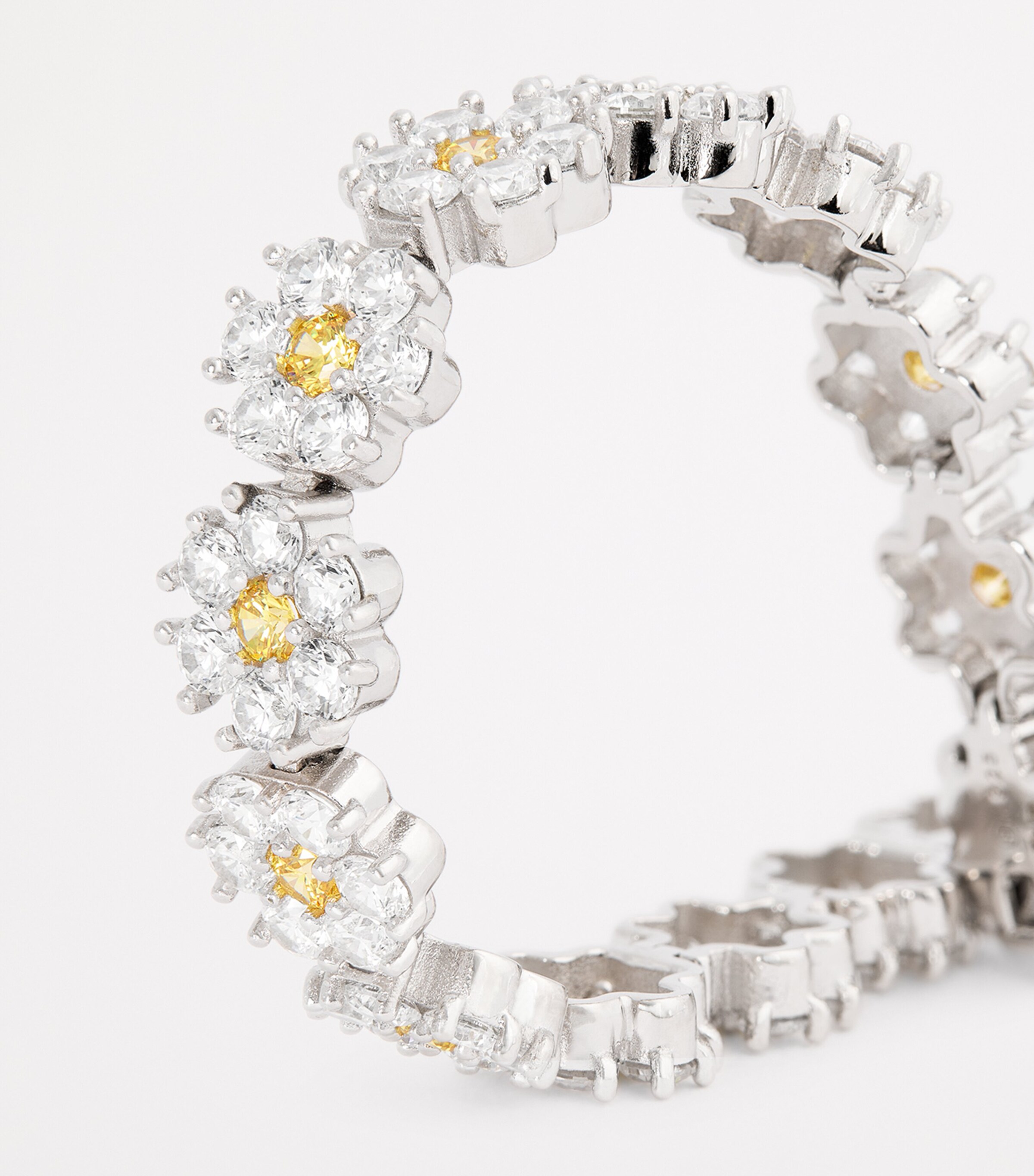 Hatton Labs Sterling Silver Daisy Tennis Bracelet | Harrods US