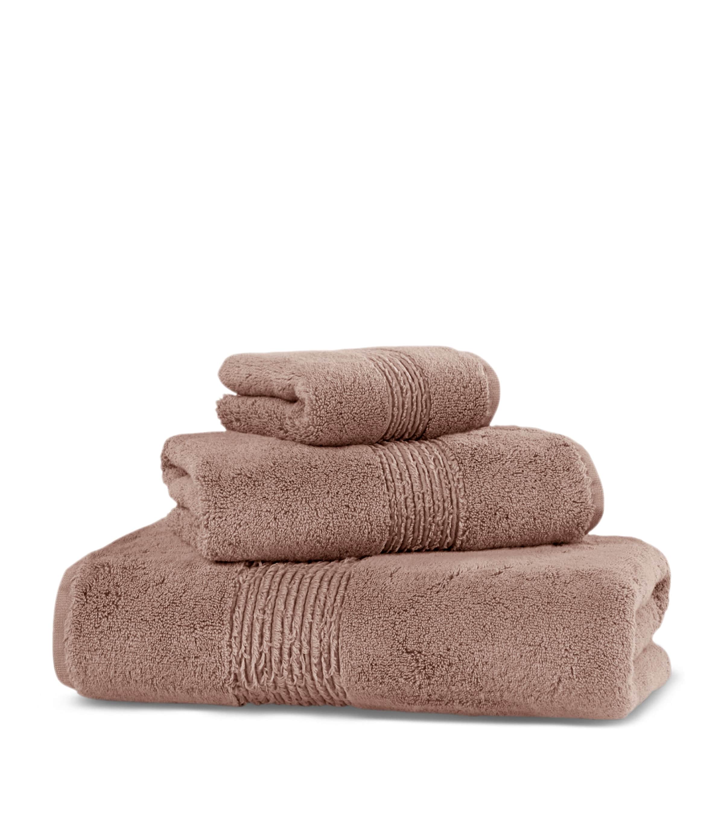 Hamam Organic Cotton Galata Bath Sheet (100cm x 150cm) Dark Peach Image 1