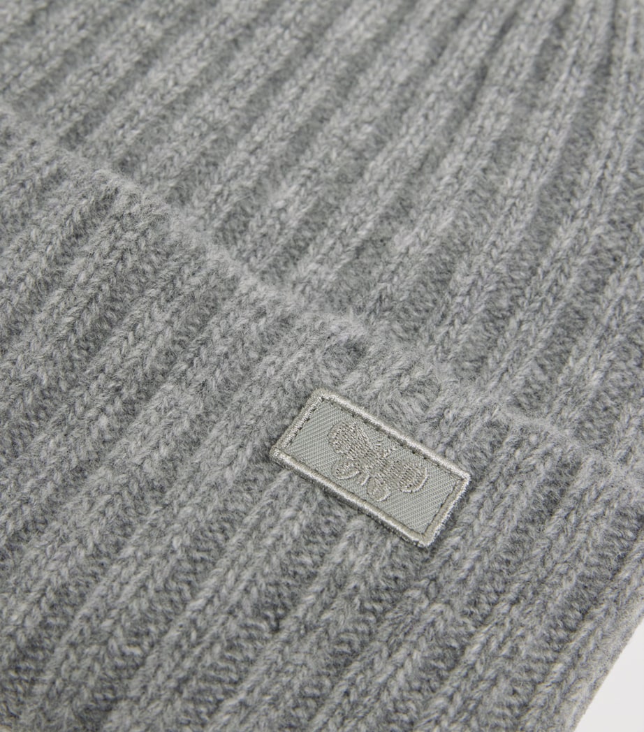 Virgin Wool Beanie MEDIUM GREY Image 3