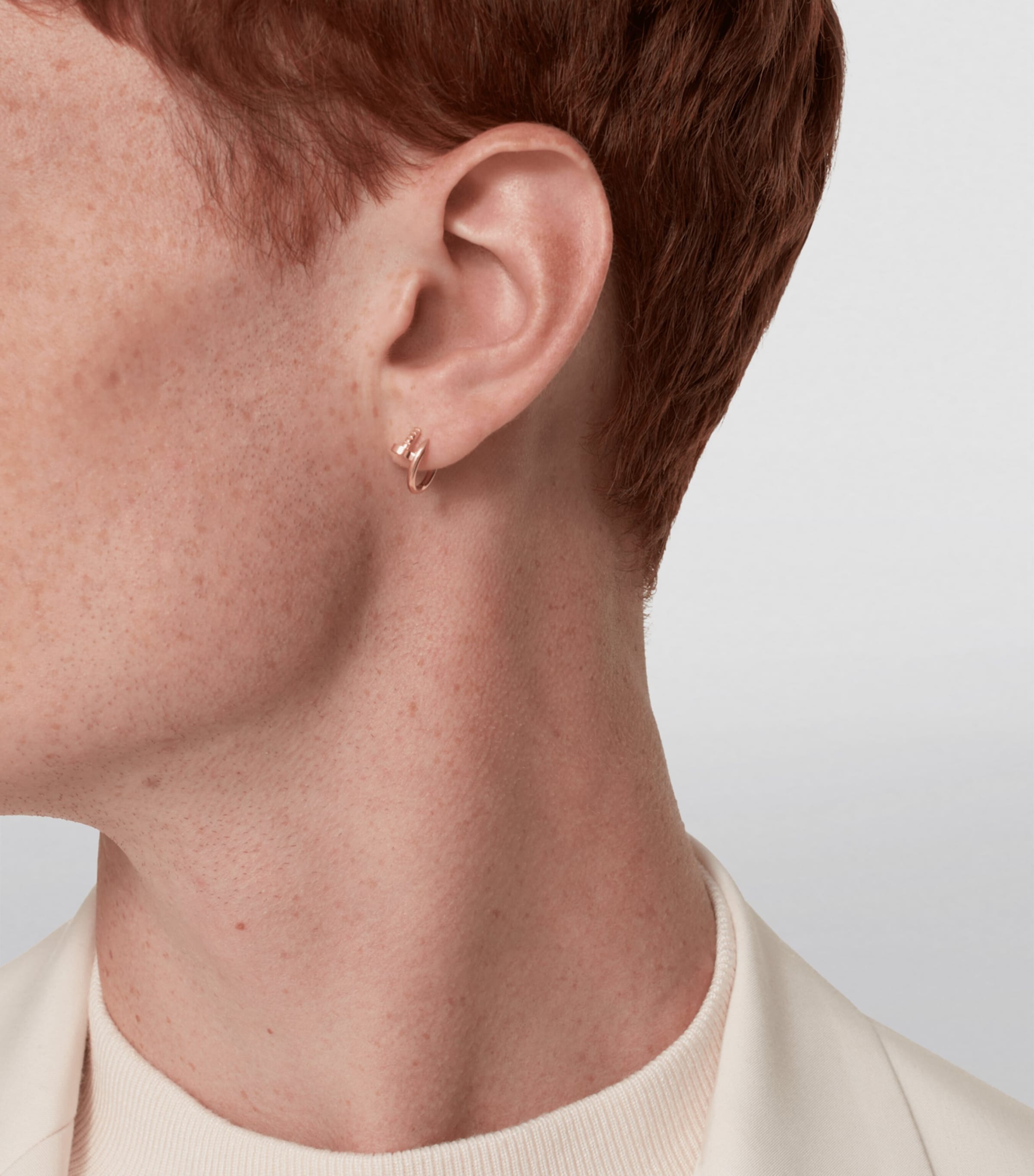 洗練ジュエリー【Cartier】Juste un Clou hoop earrings YG SM CRB8301235 - Juste un Clou earrings - Yellow gold - Cartier