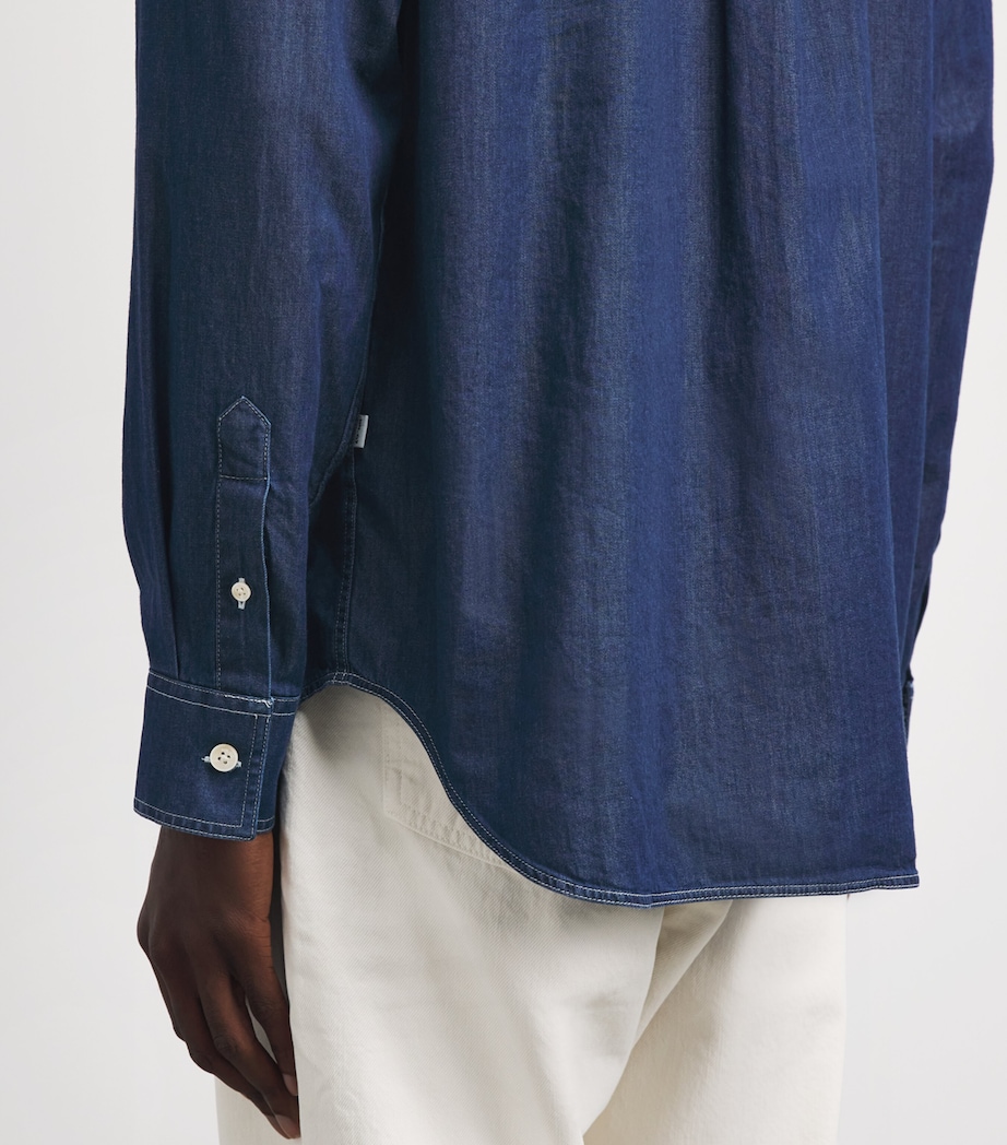 NN.07 Mens Colby Denim Shirt Medium Indigo Image 3