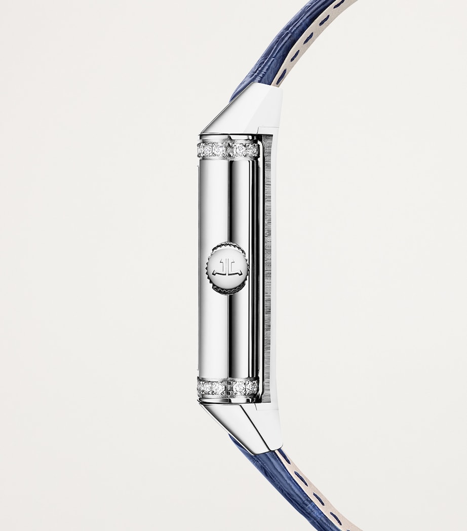 Jaeger-LeCoultre Stainless Steel and Diamond Reverso One Duetto Watch 20mm Stainless Steel Image 6