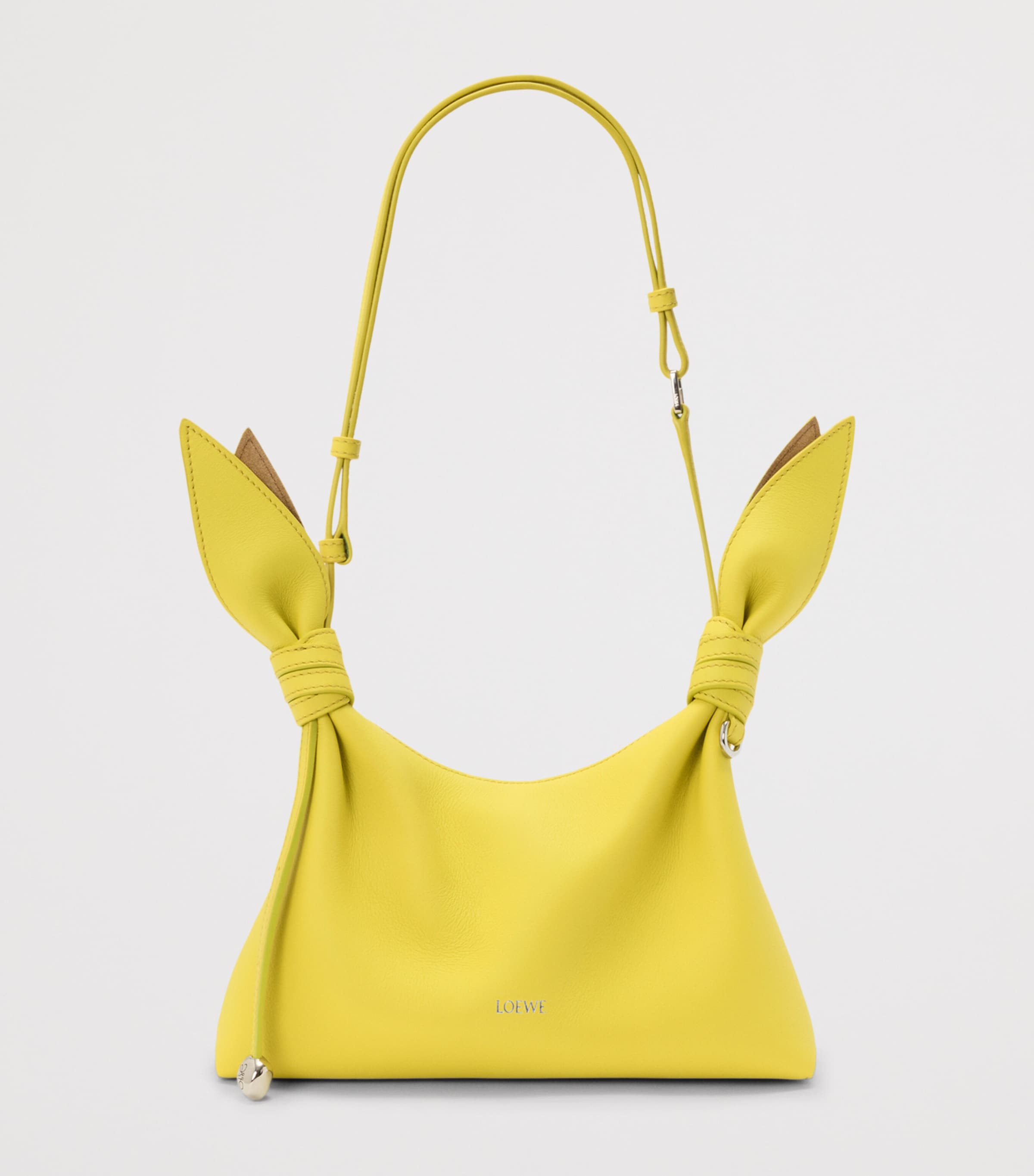 LOEWE Mini Leather Scarf Shoulder Bag Lemon Image 5