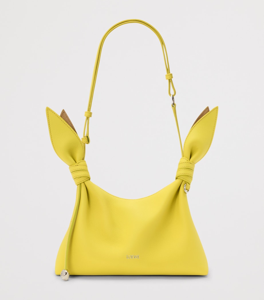 LOEWE Mini Leather Scarf Shoulder Bag Lemon Image 5