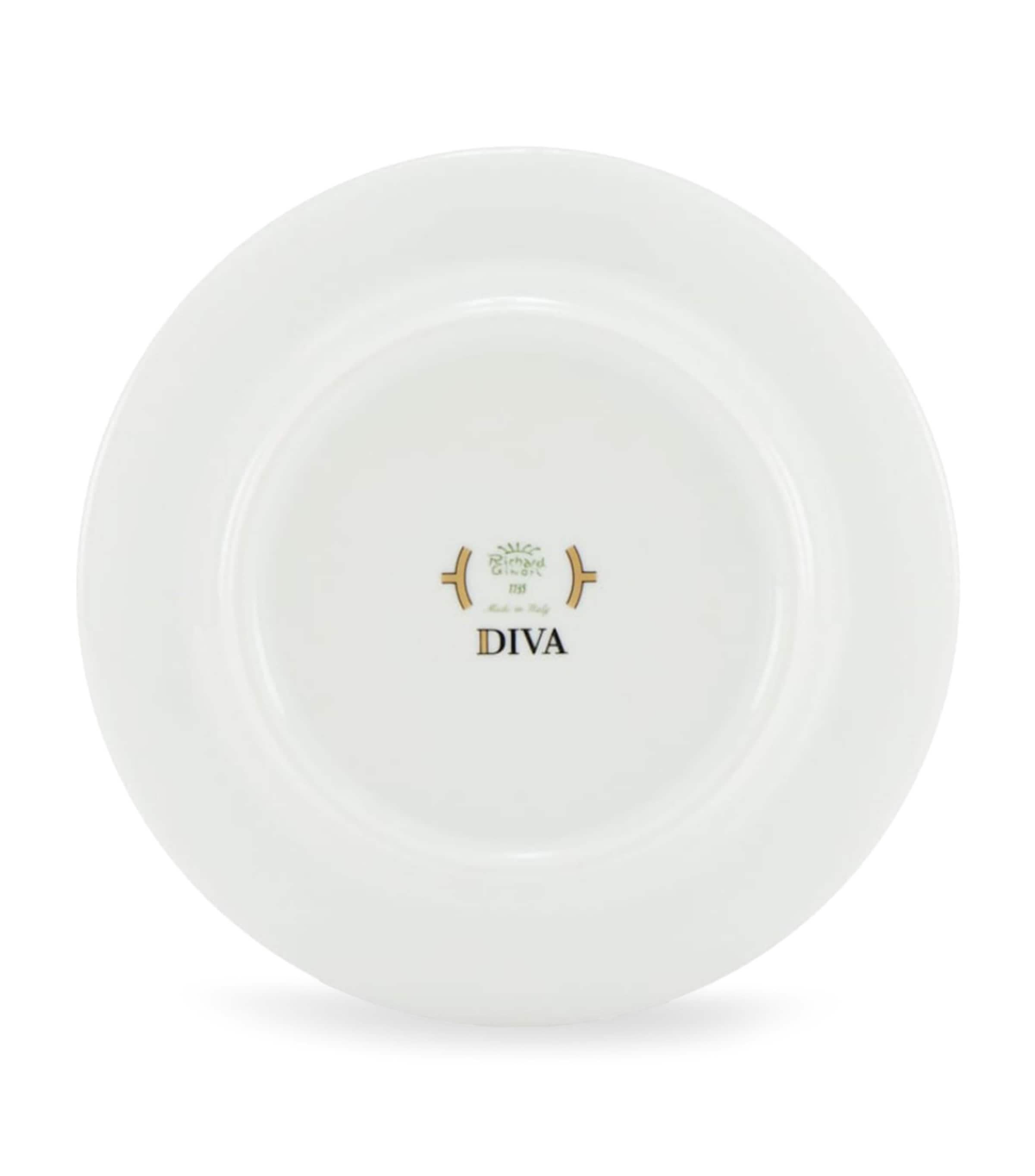 Set of 2 Porcelain Colonna Diva Verde Teacups and Saucers G00134900 Image 3