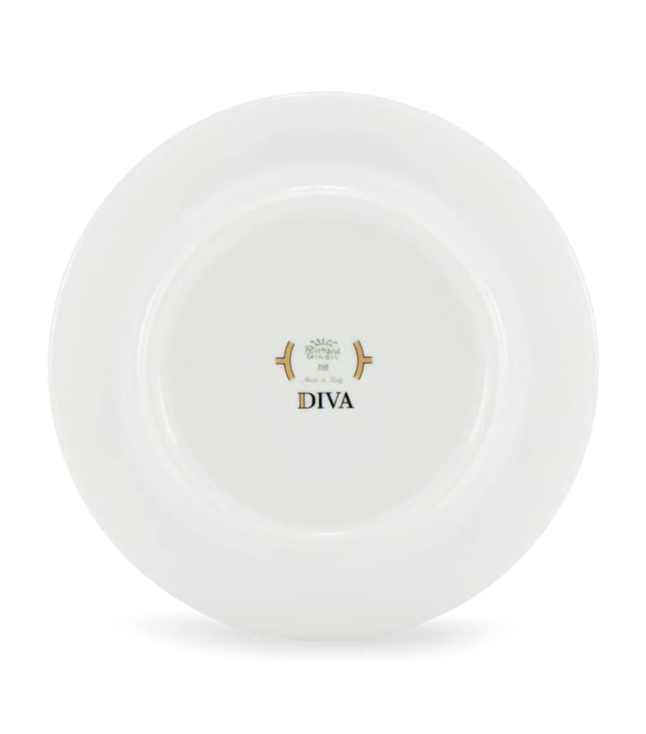 Set of 2 Porcelain Colonna Diva Verde Teacups and Saucers G00134900 Image 3