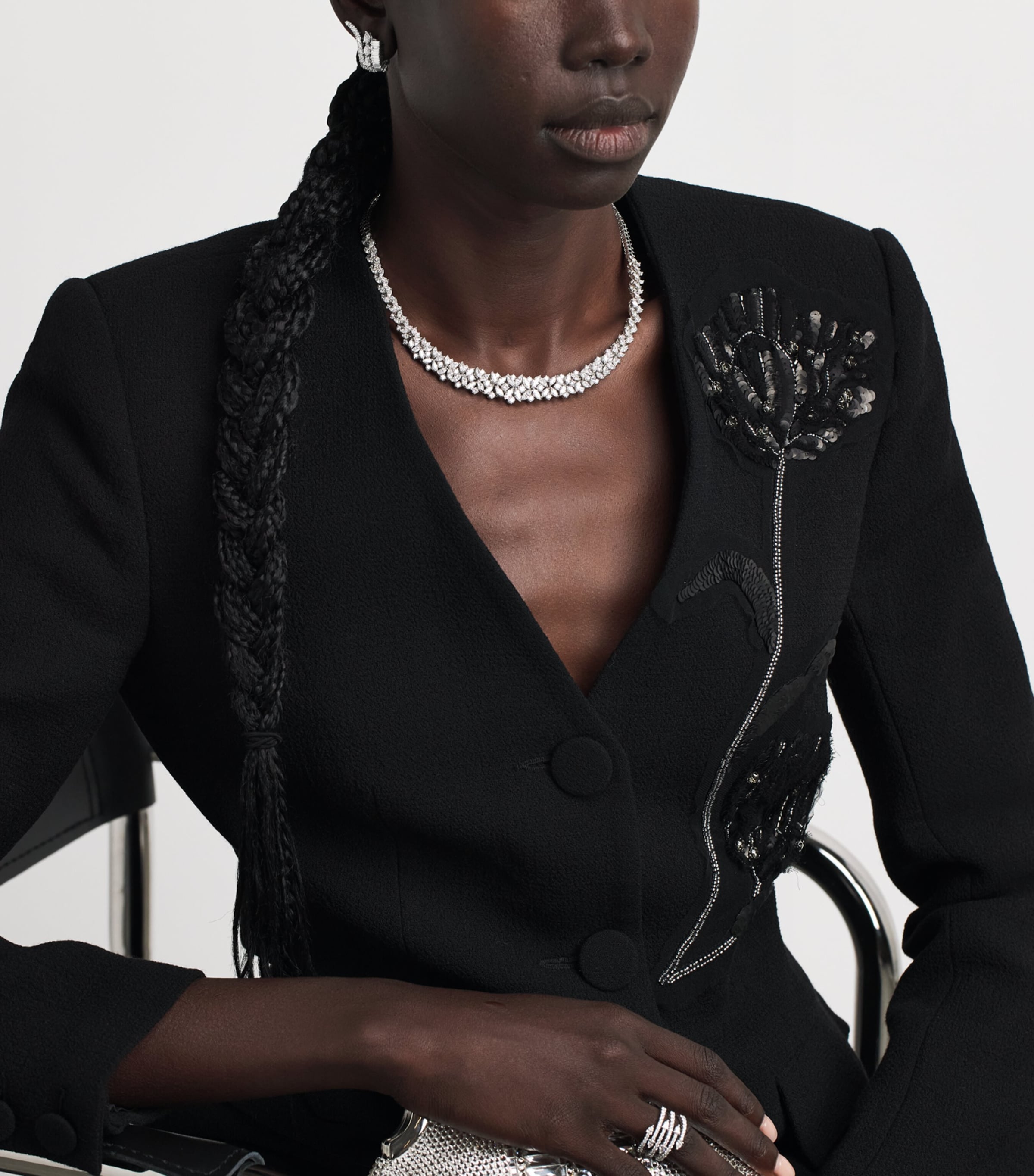 Yeprem White Gold and Diamond Y-Couture Choker White Gold Image 2