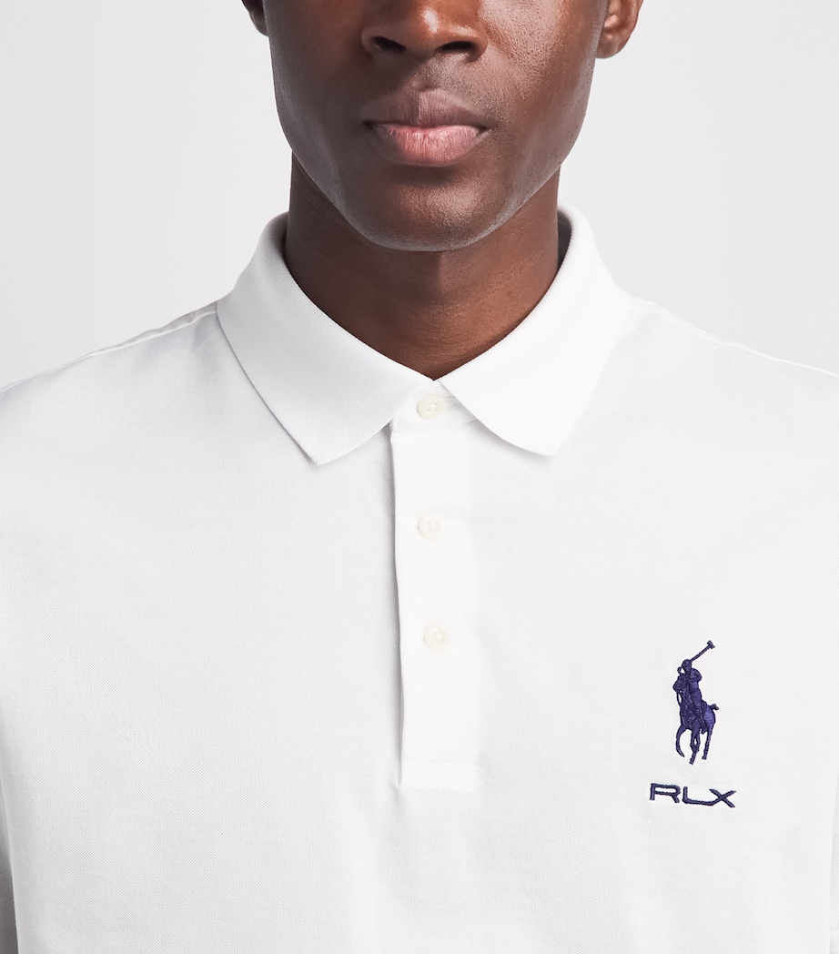 RLX Ralph Lauren Mens Tour Polo Shirt Ceramic White Image 3