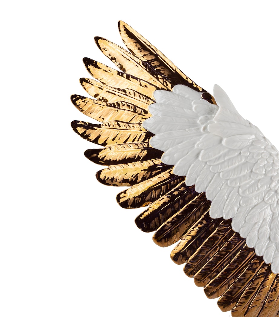 Porcelain Freedom Eagle Figure WHITE & COPPER Image 8