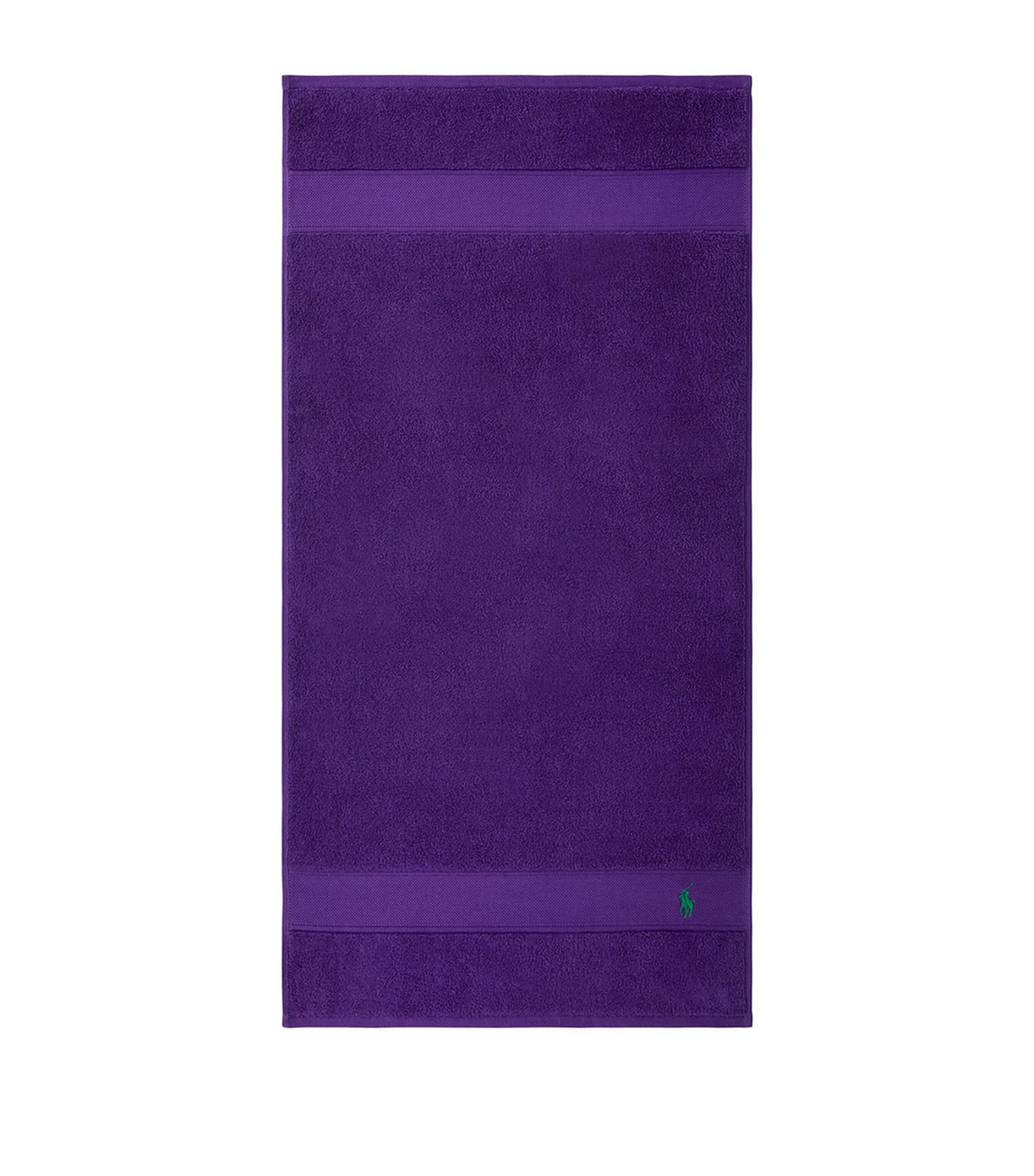 Polo Player Hand Towel (50cm x 100cm) CHALET PURPLE Image 5