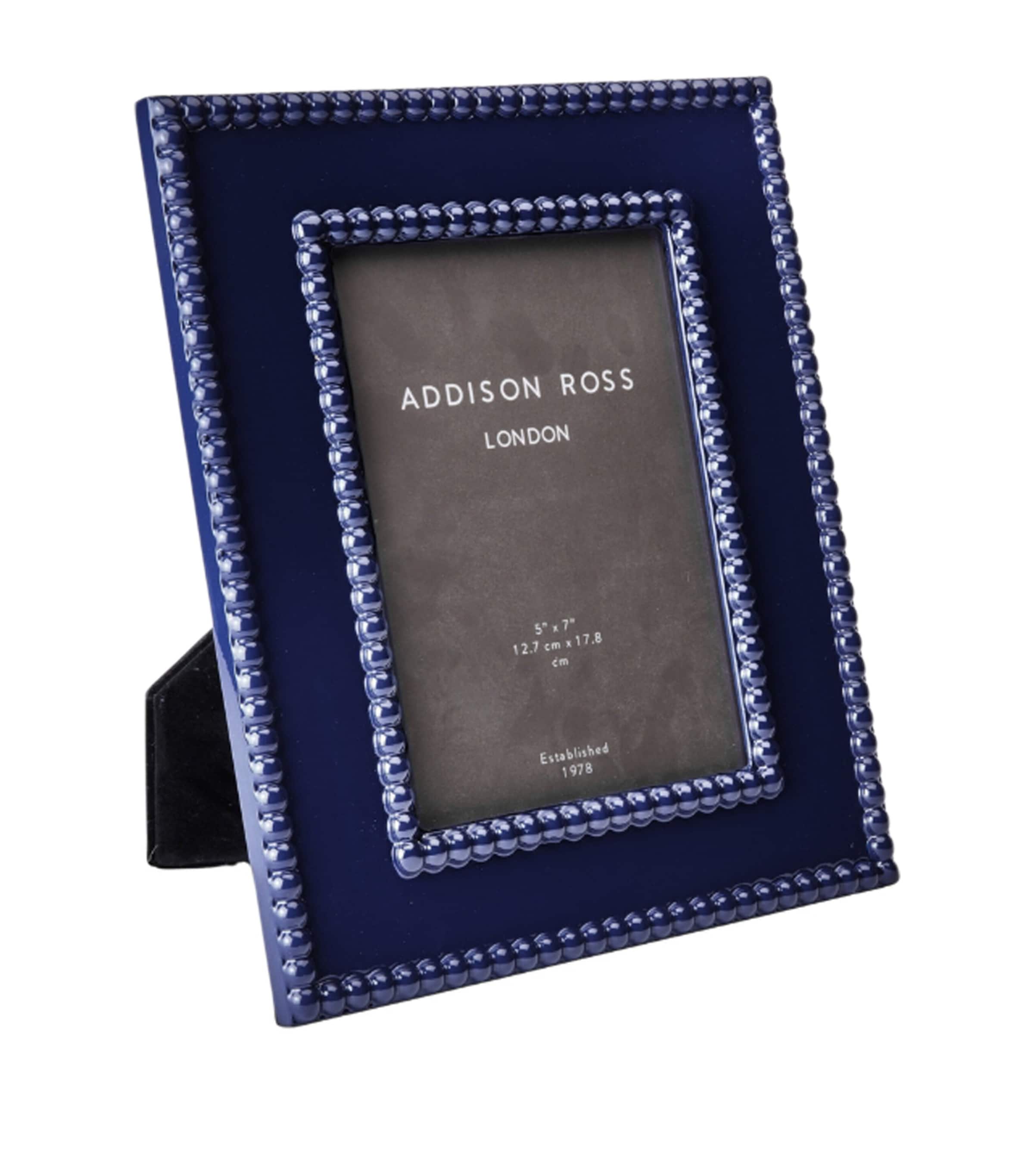 Addison Ross Lacquer Bobbin Picture Frame In Navy