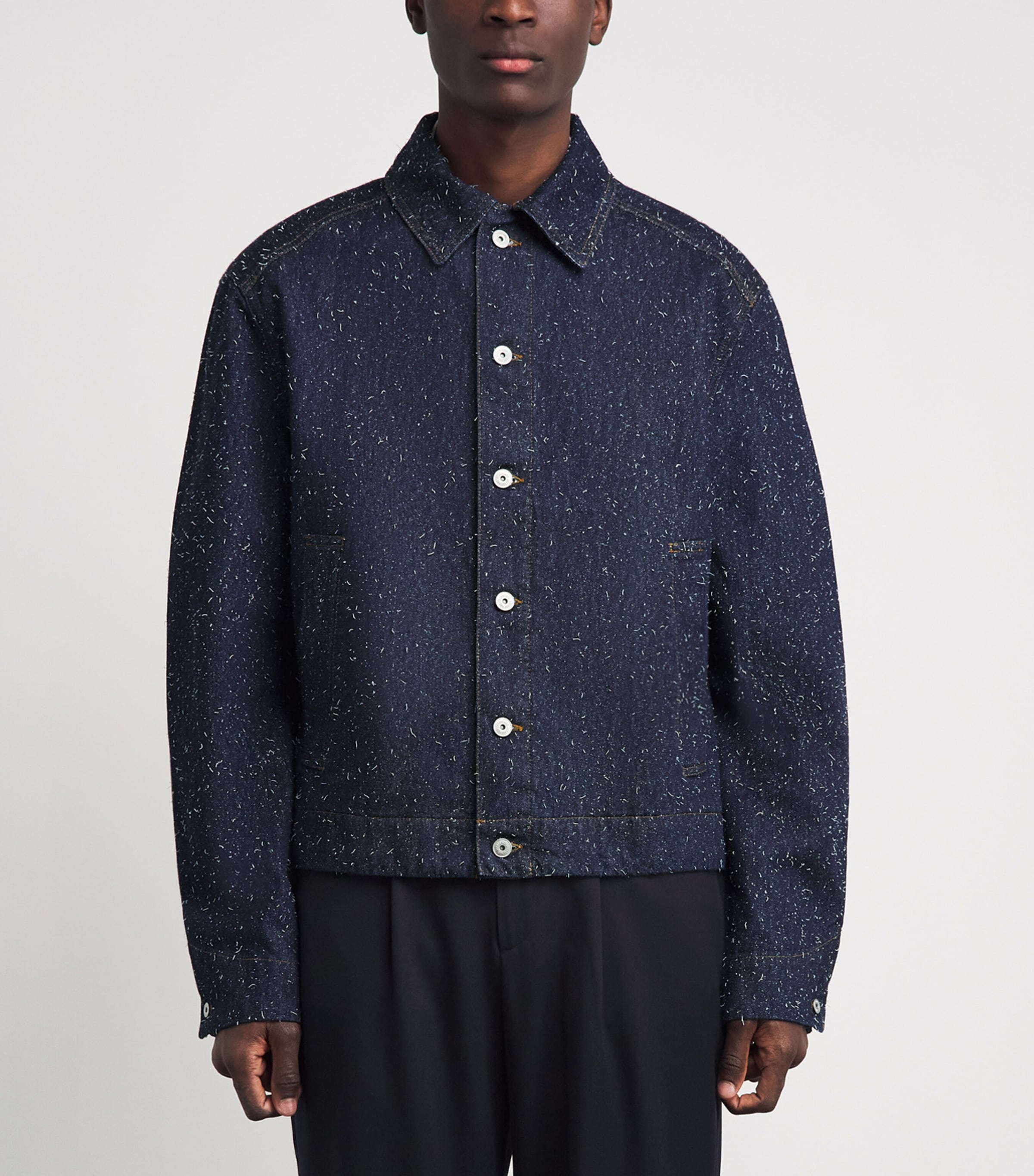 Jacquemus Mens Mirada Denim Jacket Navy Image 4