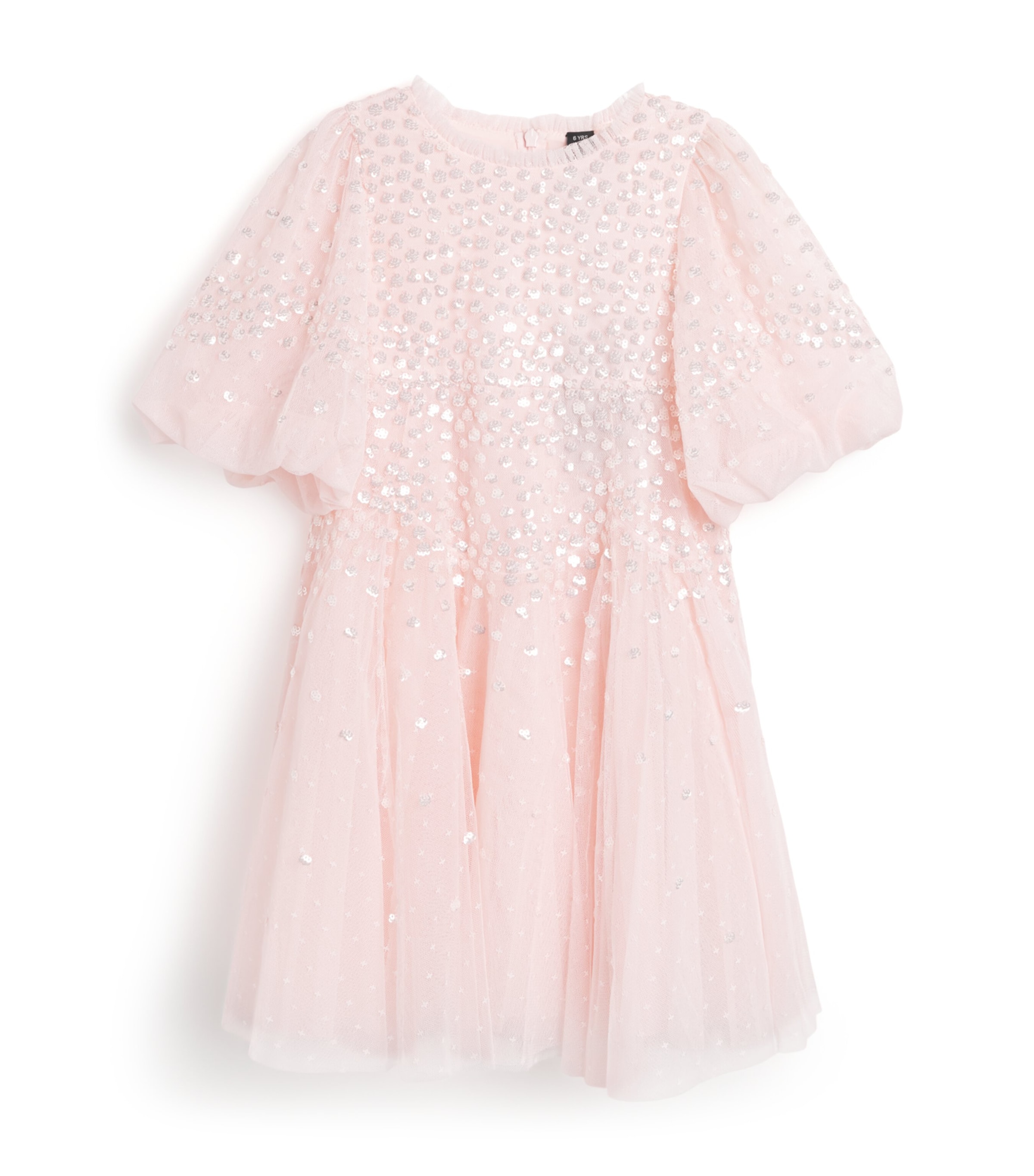 Tulle Scallop Sequin Dress (4-6 Years) SESSEASHELL Image 1