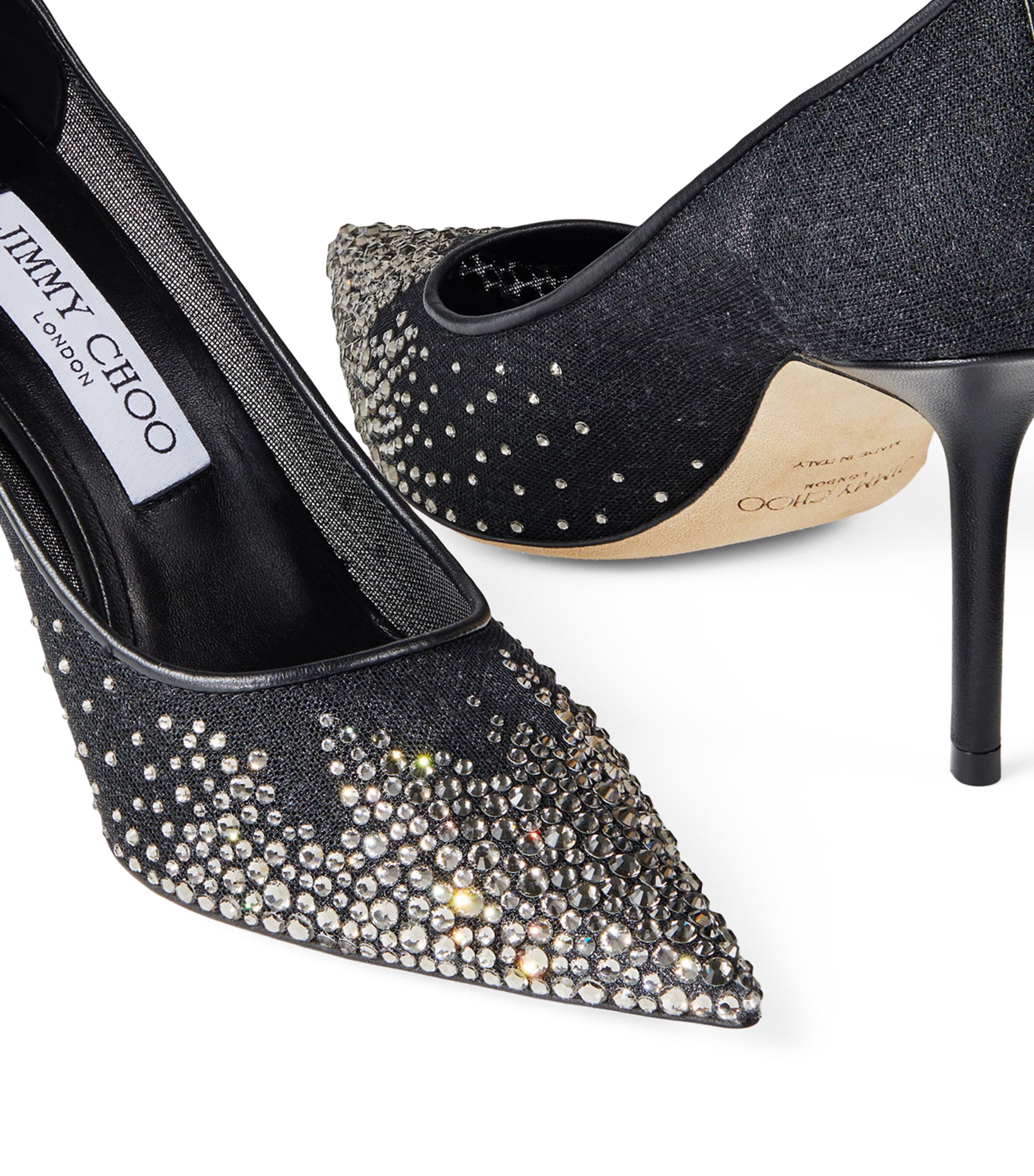 Love 85 Embellished Pumps BLACK/BLACK Image 6