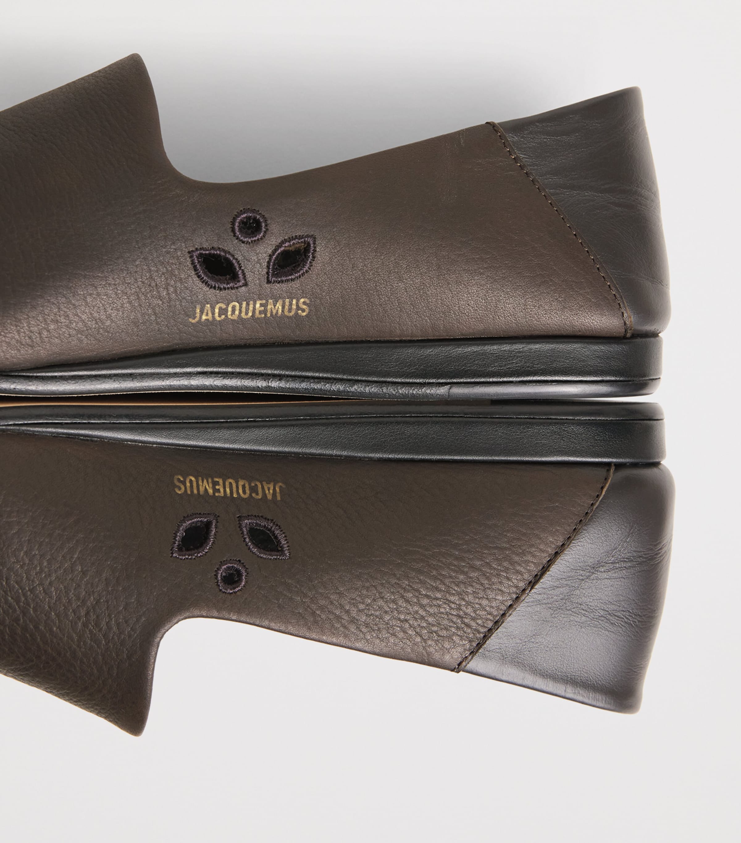 Jacquemus Leather Loafers Dark Brown Image 7