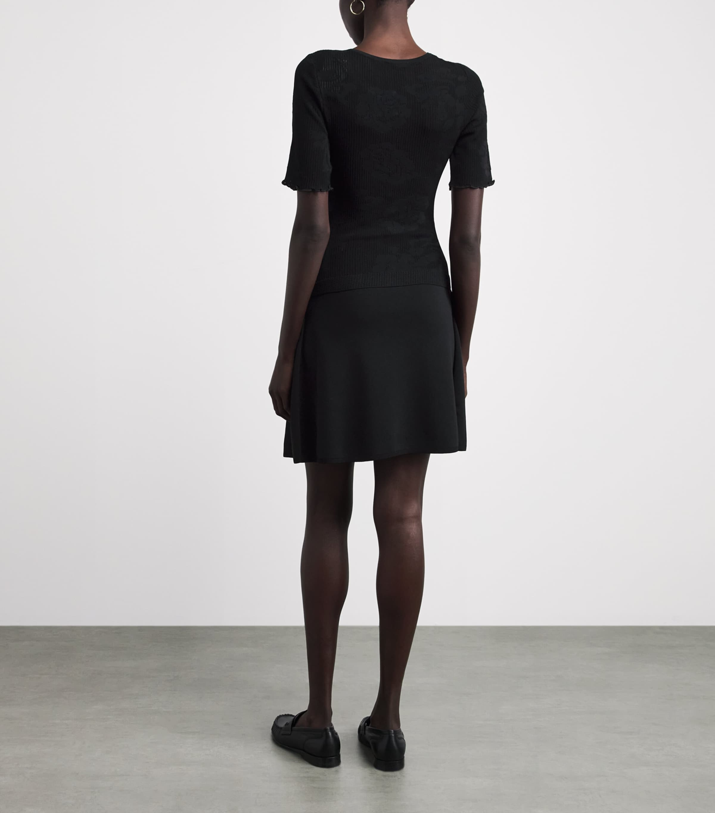 Claudie Pierlot Womens Knitted Mini Dress Black Image 5