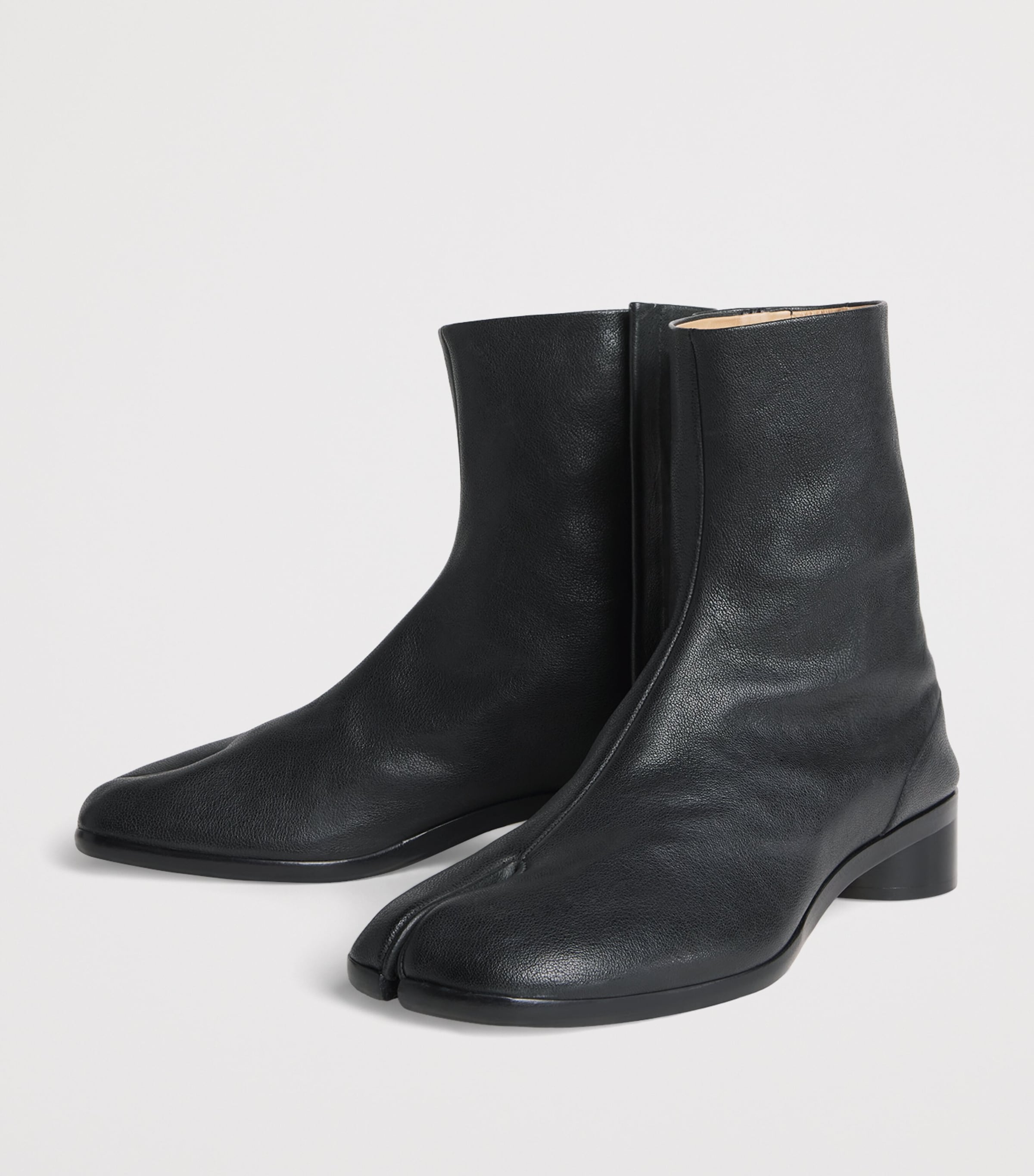 Maison Margiela Leather Tabi Ankle Boots 30 Black Image 3