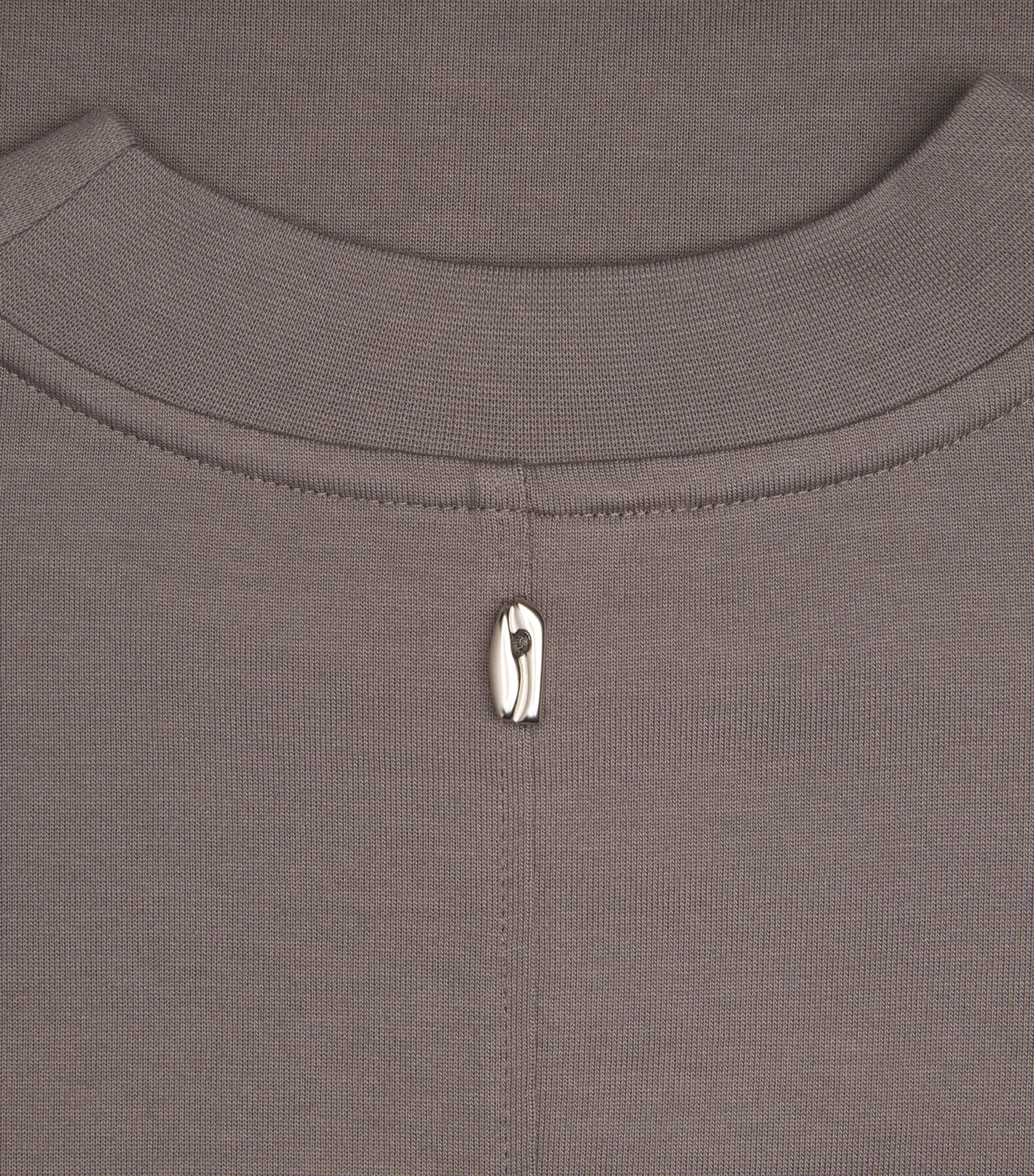 Cotton Boxy T-Shirt GREY Image 5