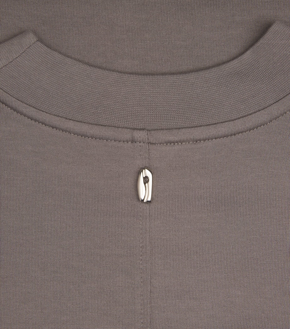 Cotton Boxy T-Shirt GREY Image 5