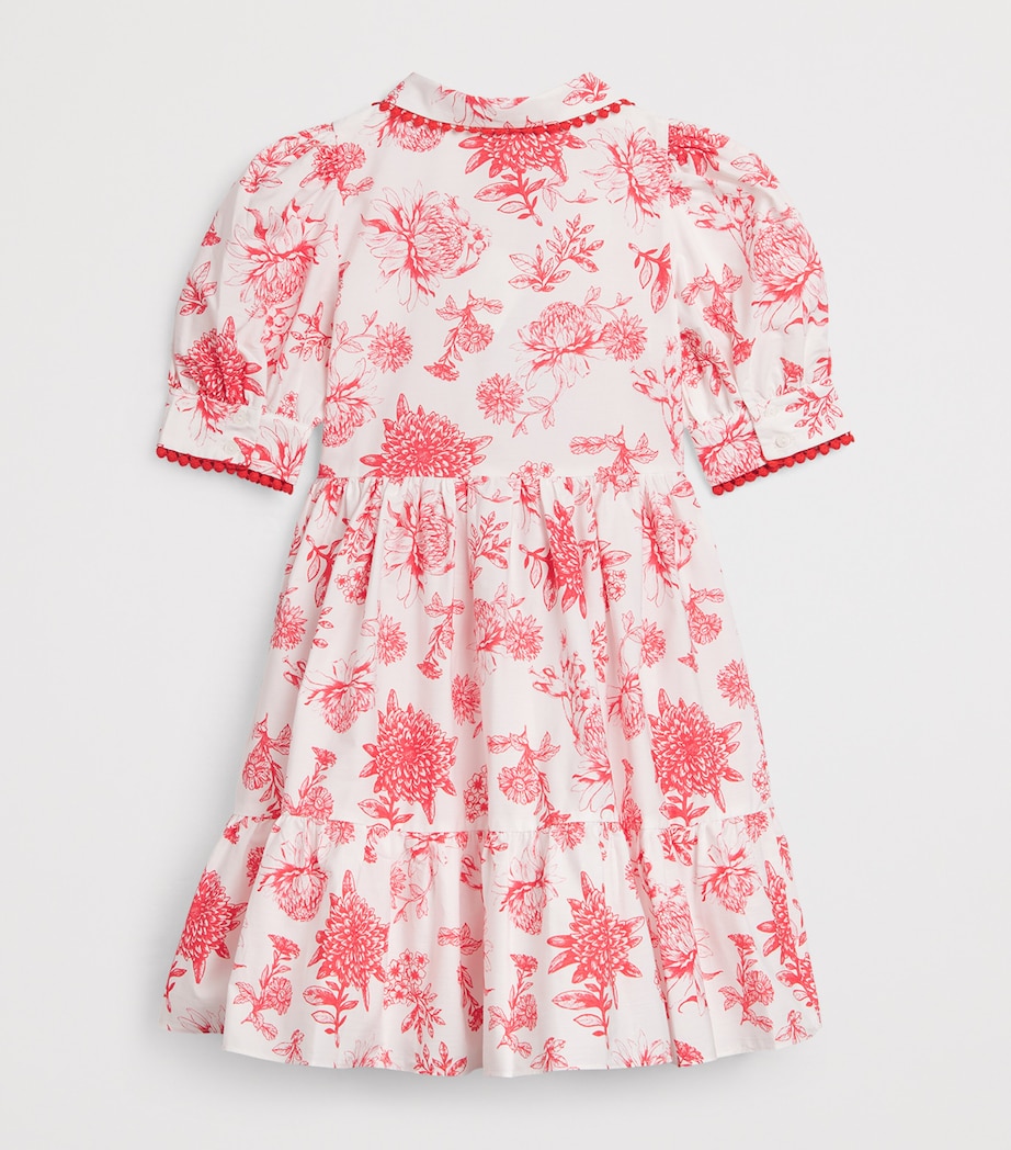 Patachou Cotton Red Blossom Dress (3-12 Years) Red Blossom Image 2