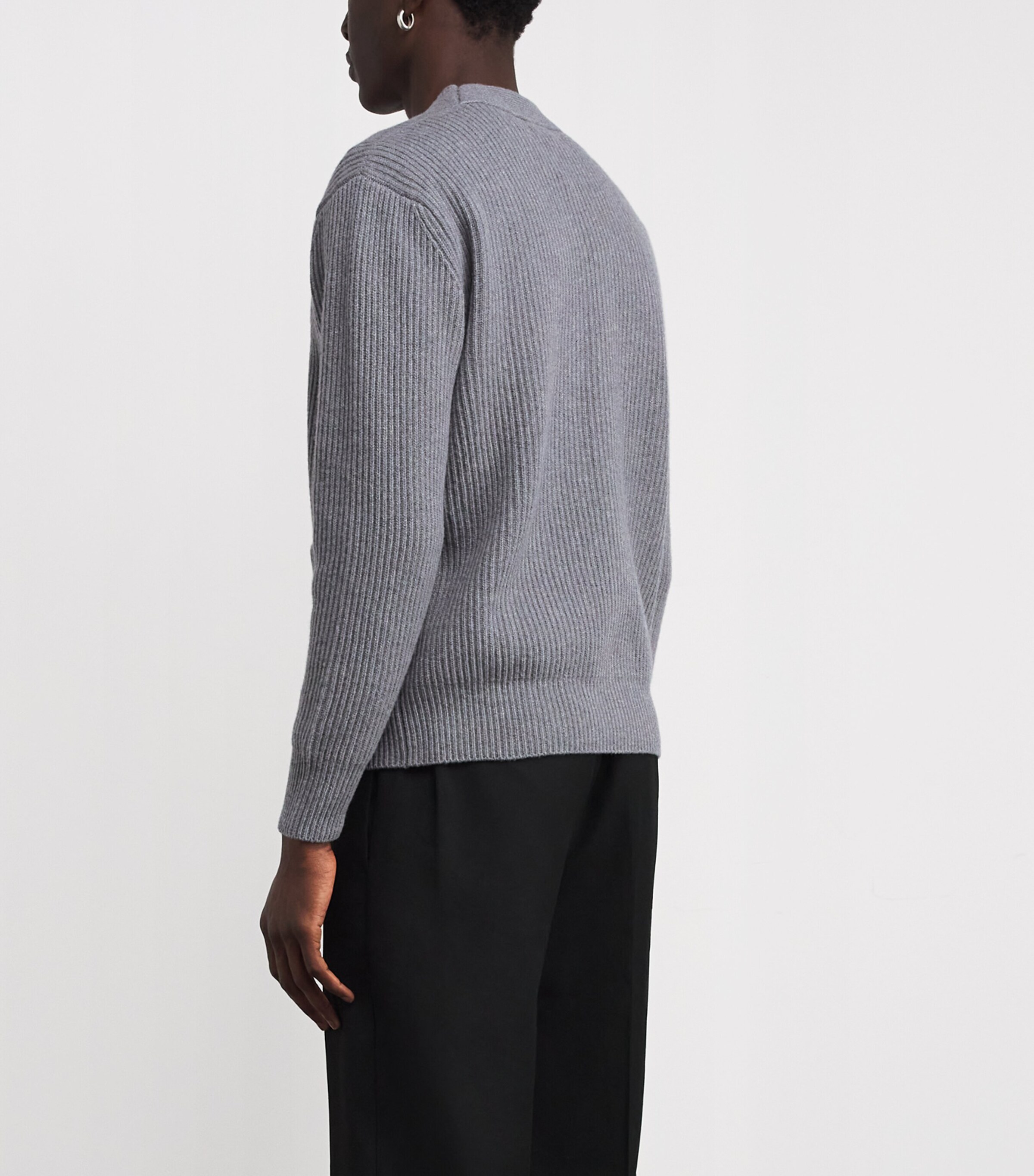 Wool-Cashmere Cardigan 920 GREY Image 4