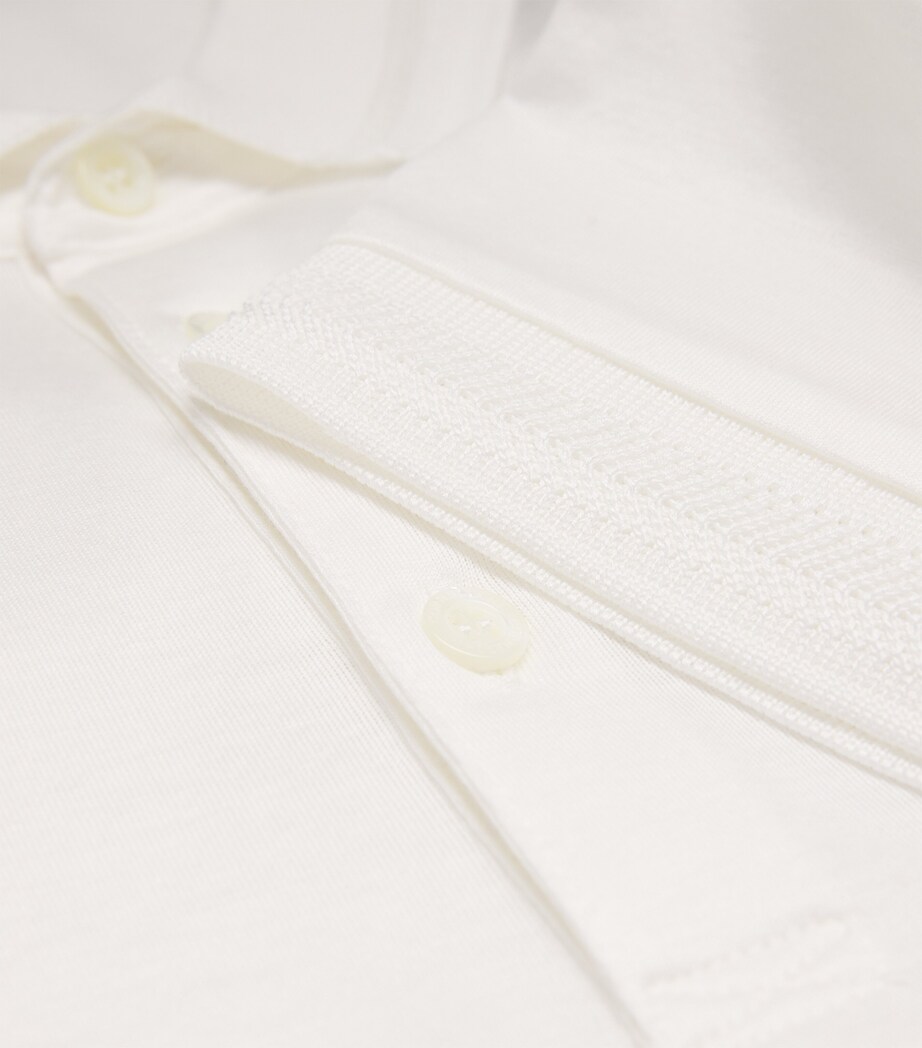 Cotton Jersey Polo Shirt 2W.4 CARTA ZUCCHERO Image 5