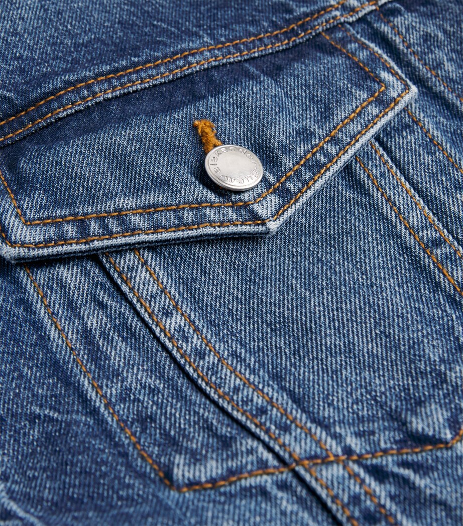 Denim Wrapped Trucker Jacket 401 DEEP BLUE Image 5