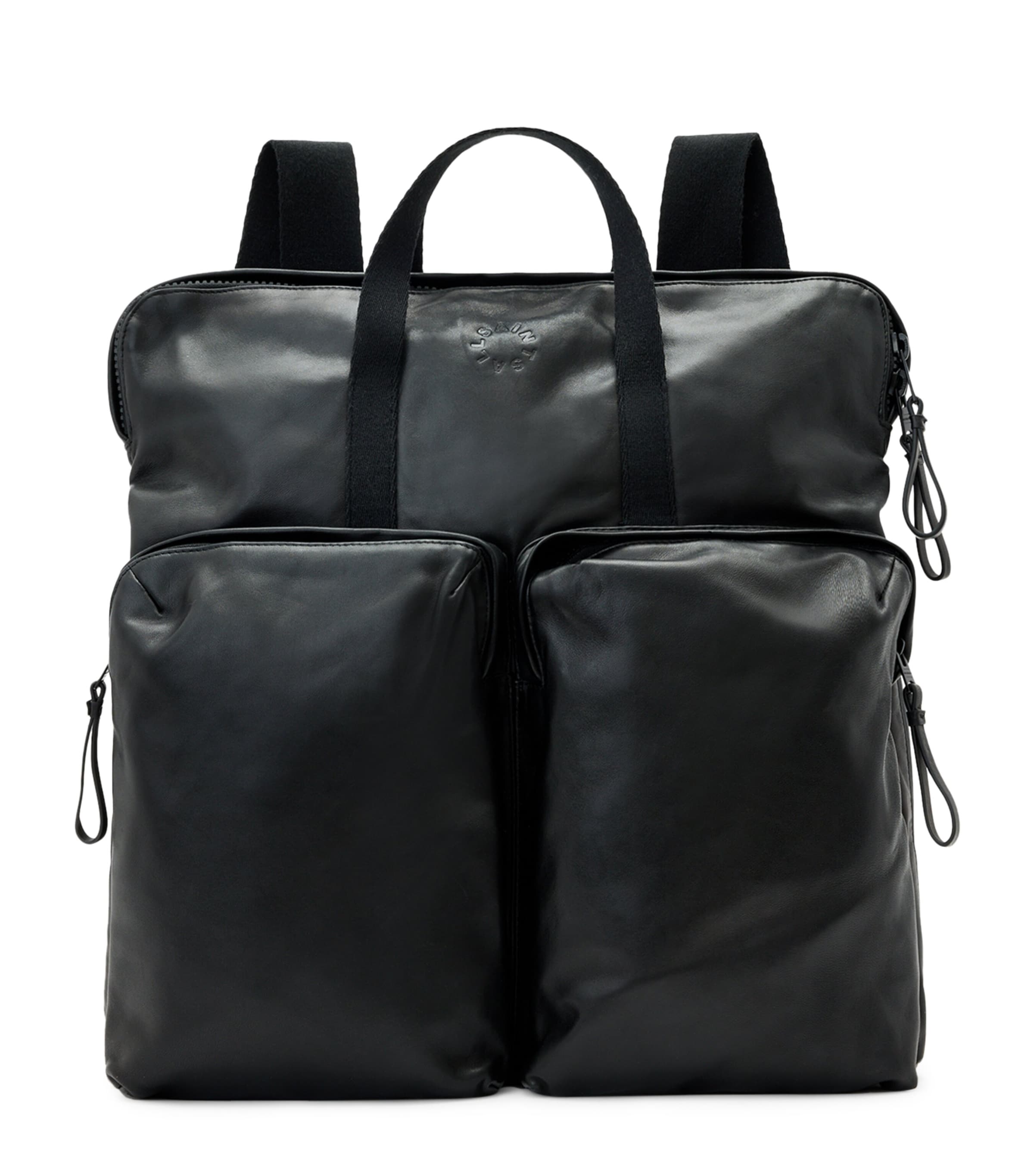 AllSaints Sheepskin Haven Force Backpack Black Image 1